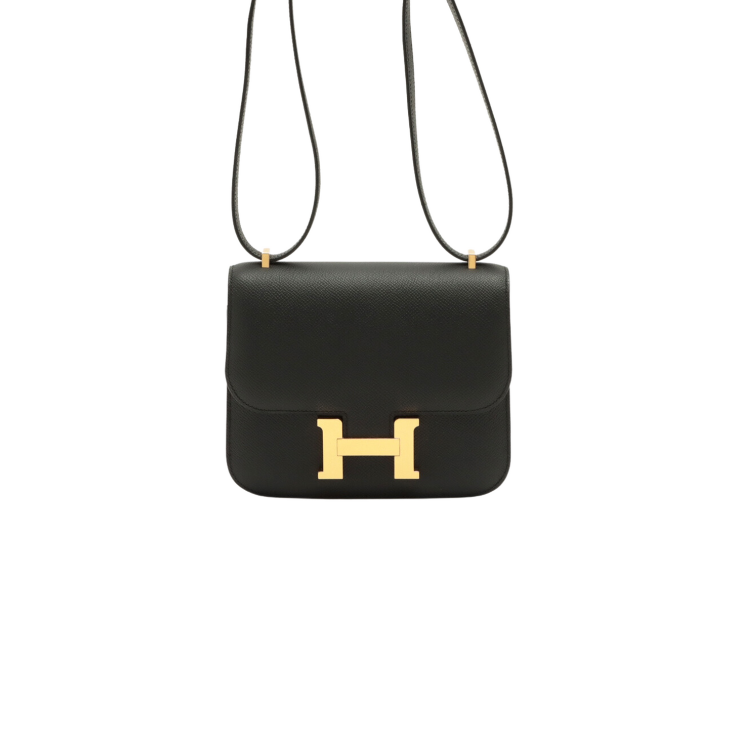 Hermes Constance 18 Mirror Epsom Black Stamp U (2022)