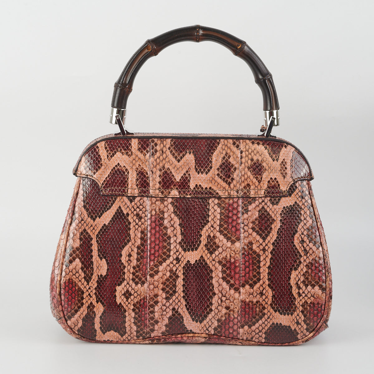 Gucci Lady Lock Python Bamboo Top Handle