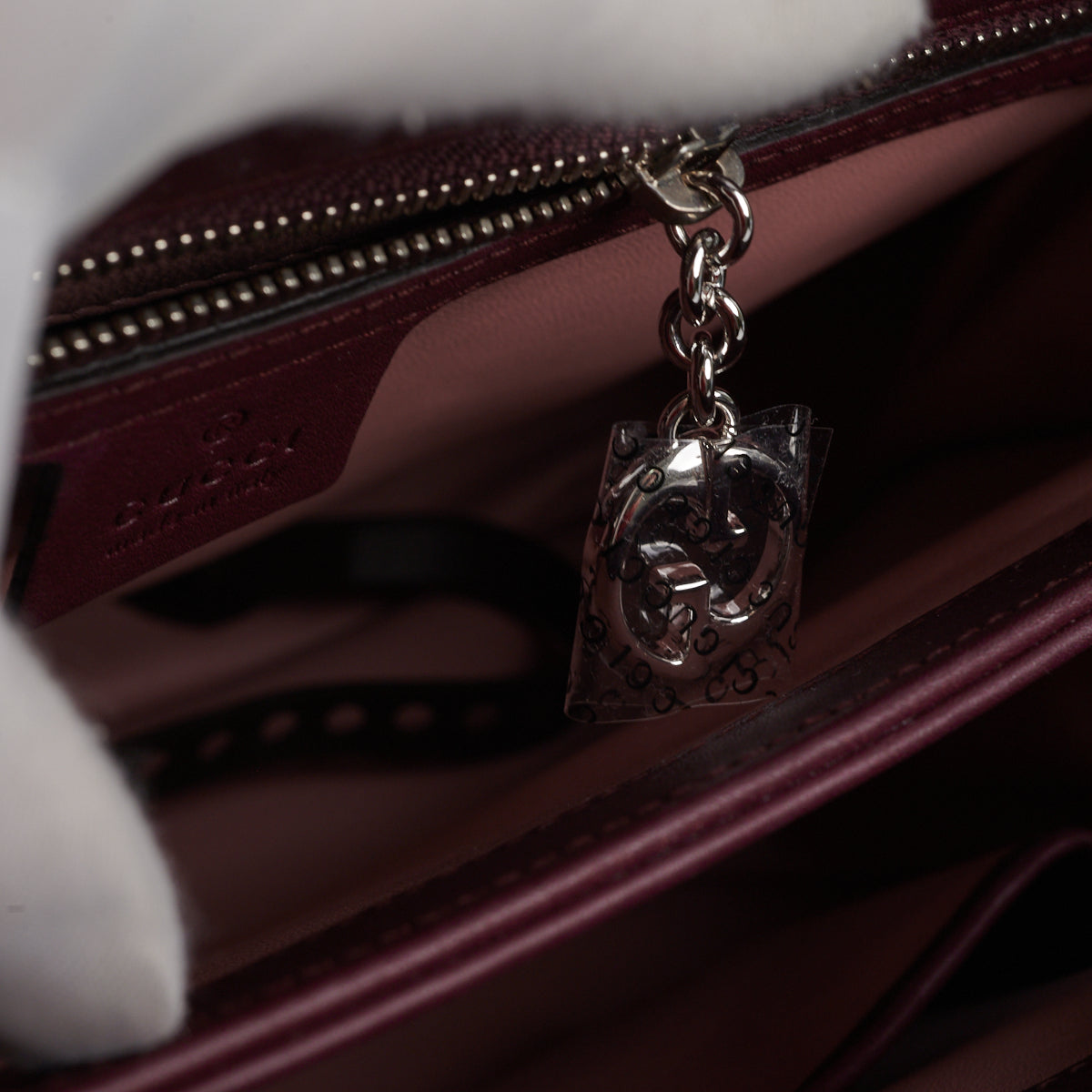 Gucci Lady Lock Python Bamboo Top Handle