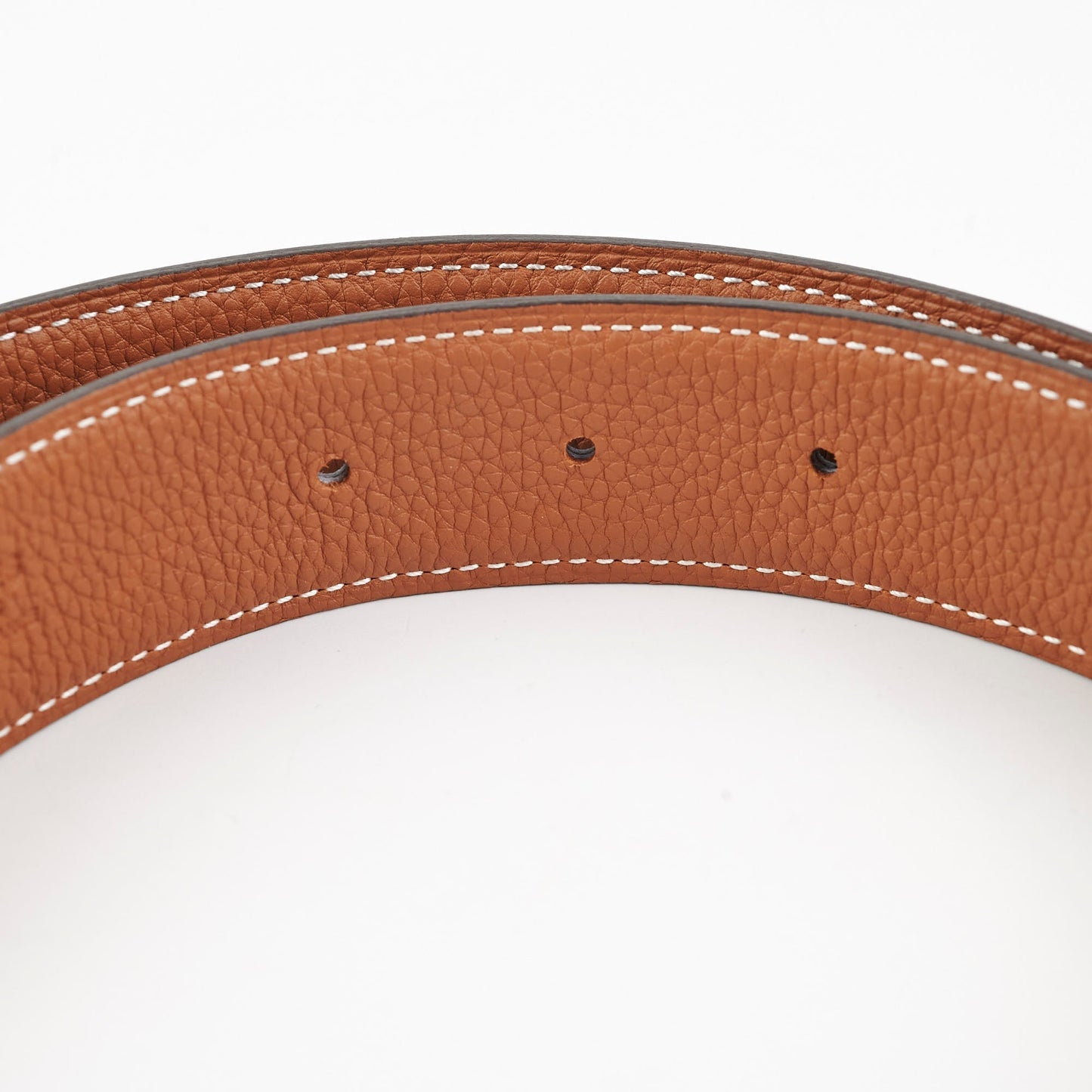 Hermes H Buckle & Reversible Leather Strap 32mm / 100cm Noir Gold