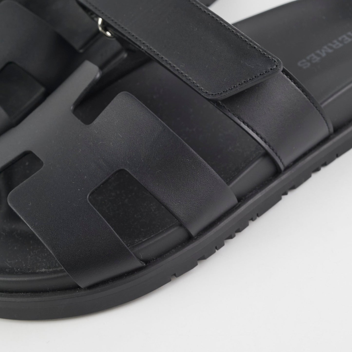 Hermes Chypre Size 36 Black Sandals