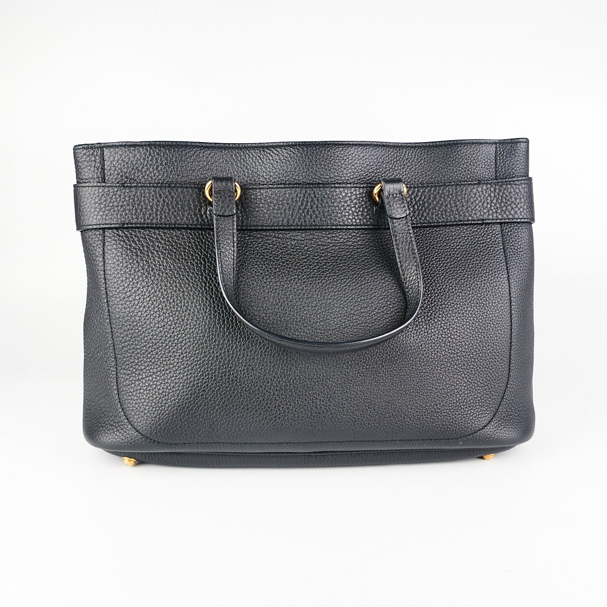 Gucci Bright Bit Convertible Tote Medium Black