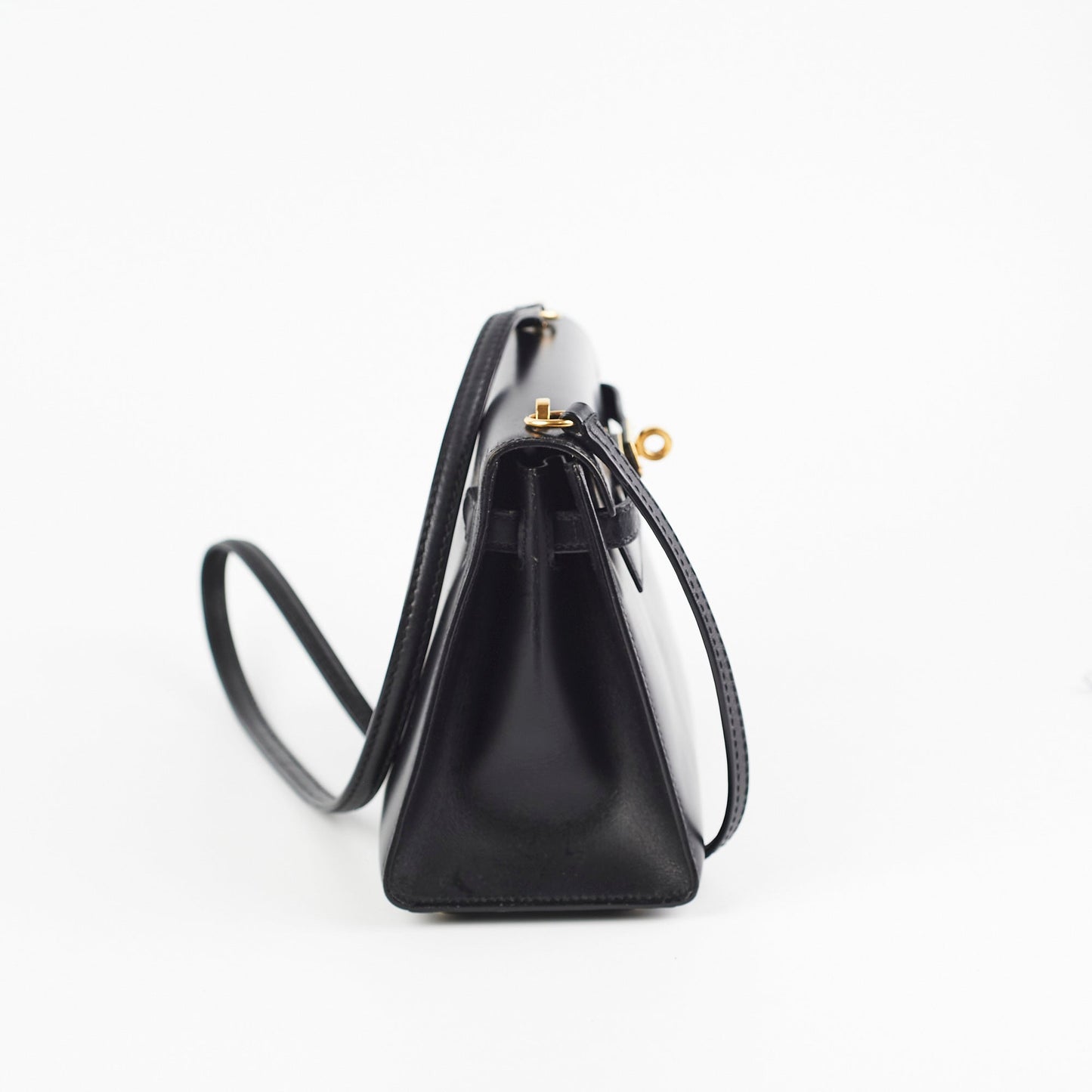 Hermes Vintage Mini Kelly Black - Stamp T Circle