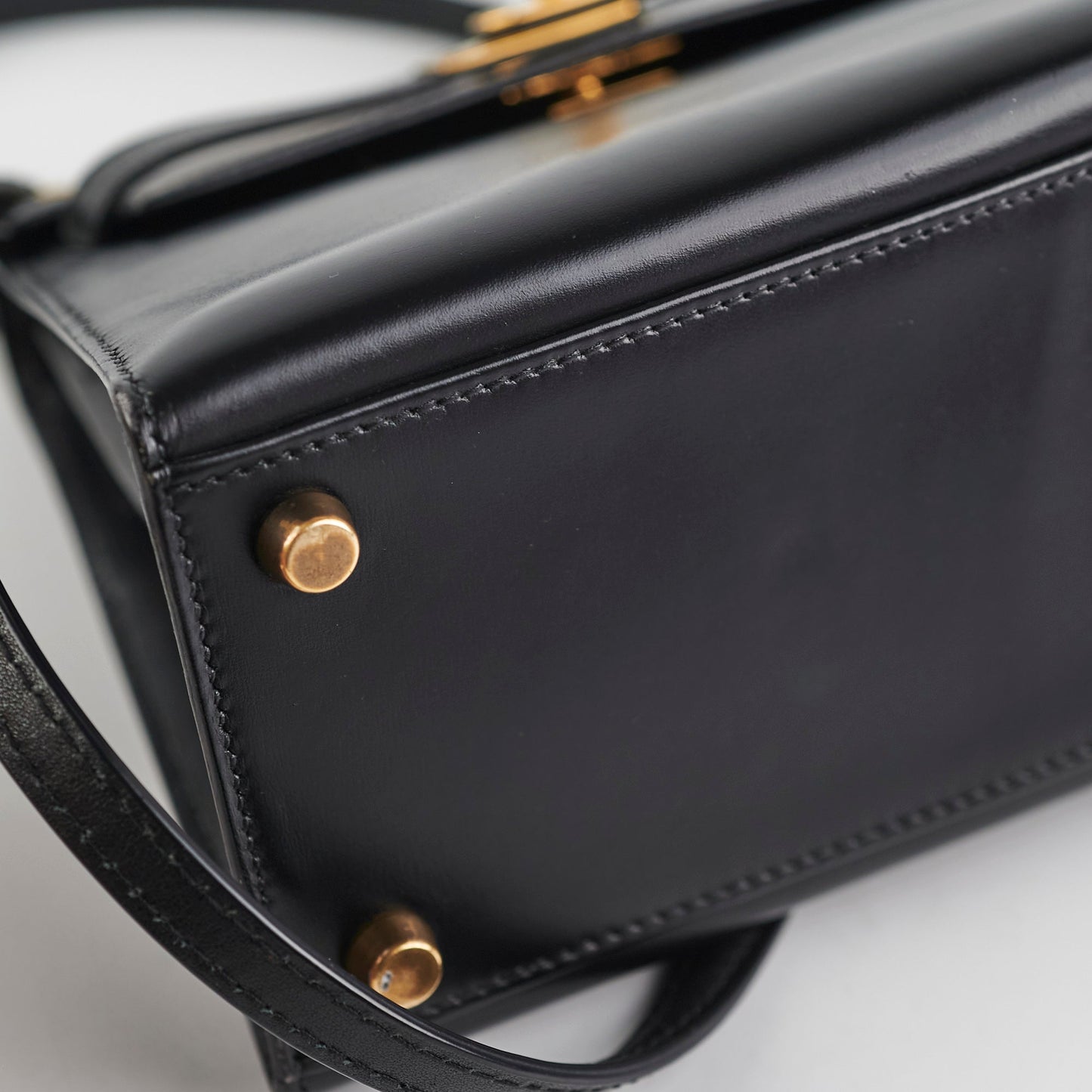 Hermes Vintage Mini Kelly Black - Stamp T Circle