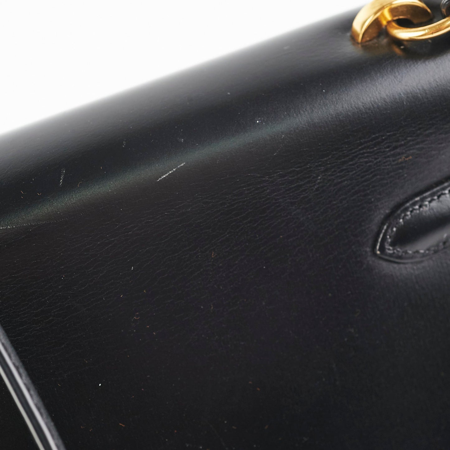 Hermes Vintage Mini Kelly Black - Stamp T Circle
