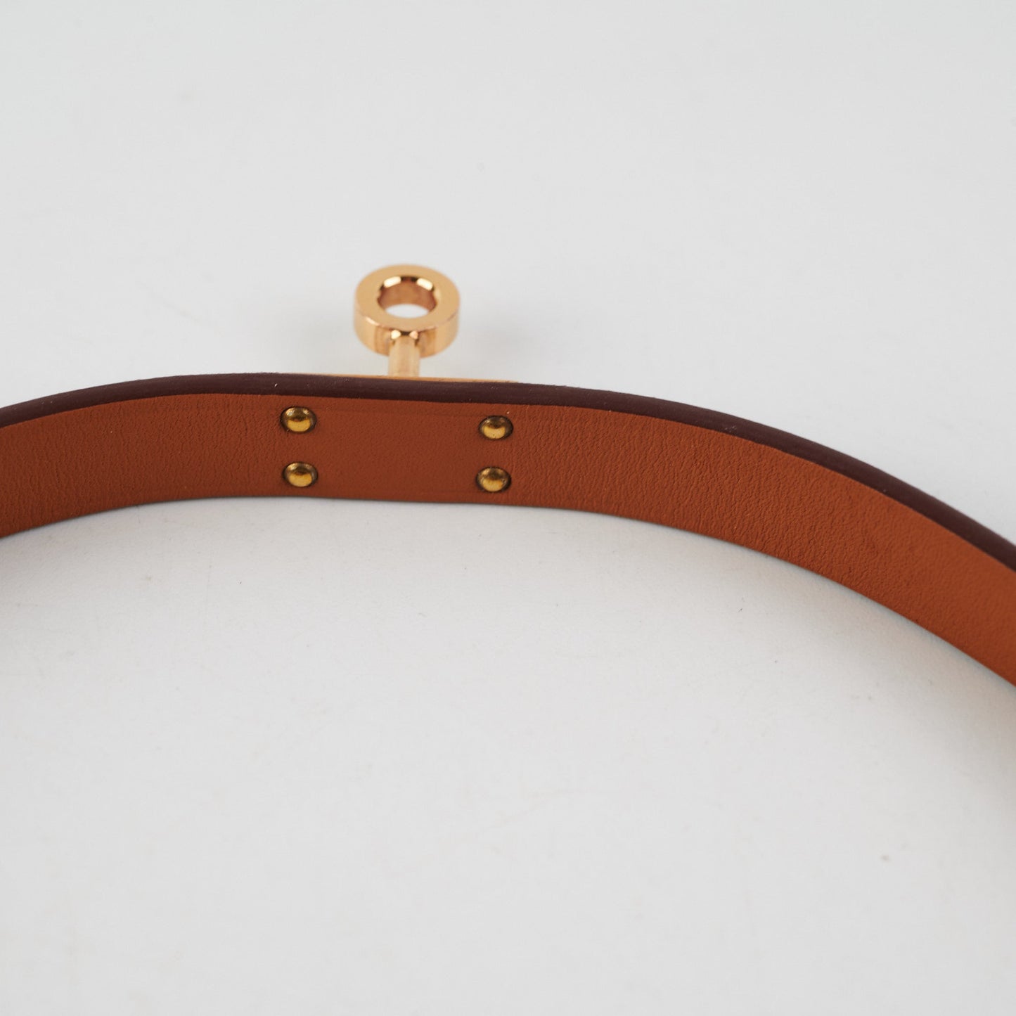 Hermes Kelly Double Tour Bracelet Mauve