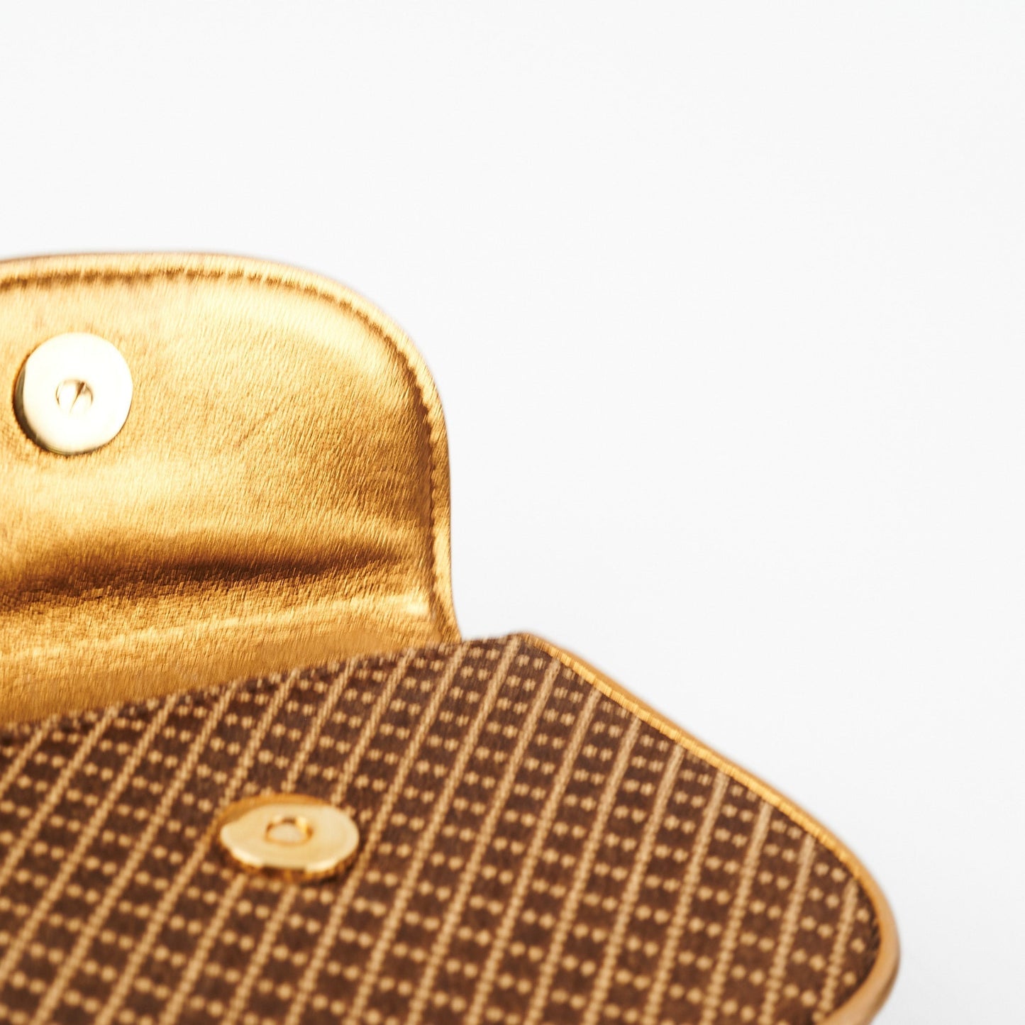Gucci Mini Bamboo Top Handle Metallic Bag Gold/Brown
