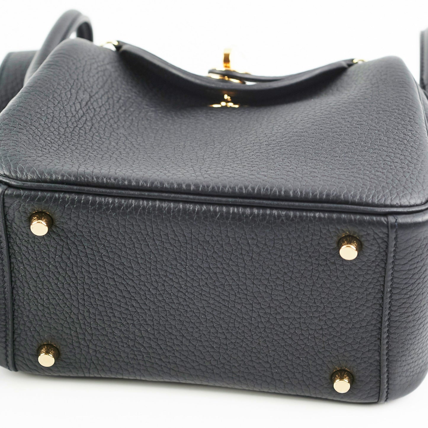Hermes Mini Lindy Clemence Noir- Z stamp hold AL