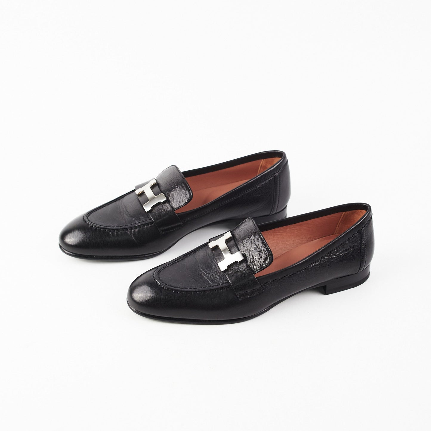 Hermes Loafers Shoes Black