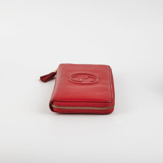 Gucci Zip Wallet Red