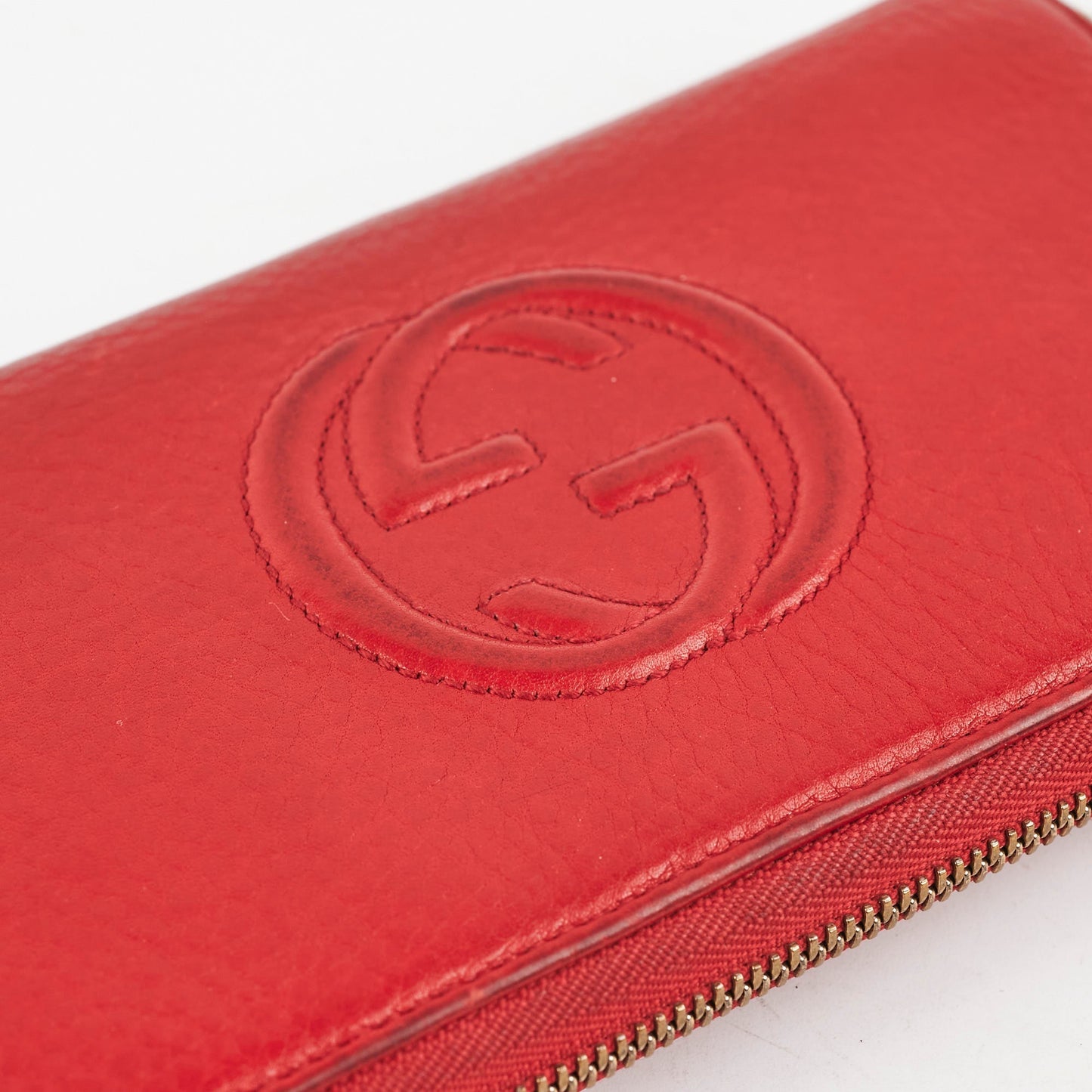 Gucci Zip Wallet Red
