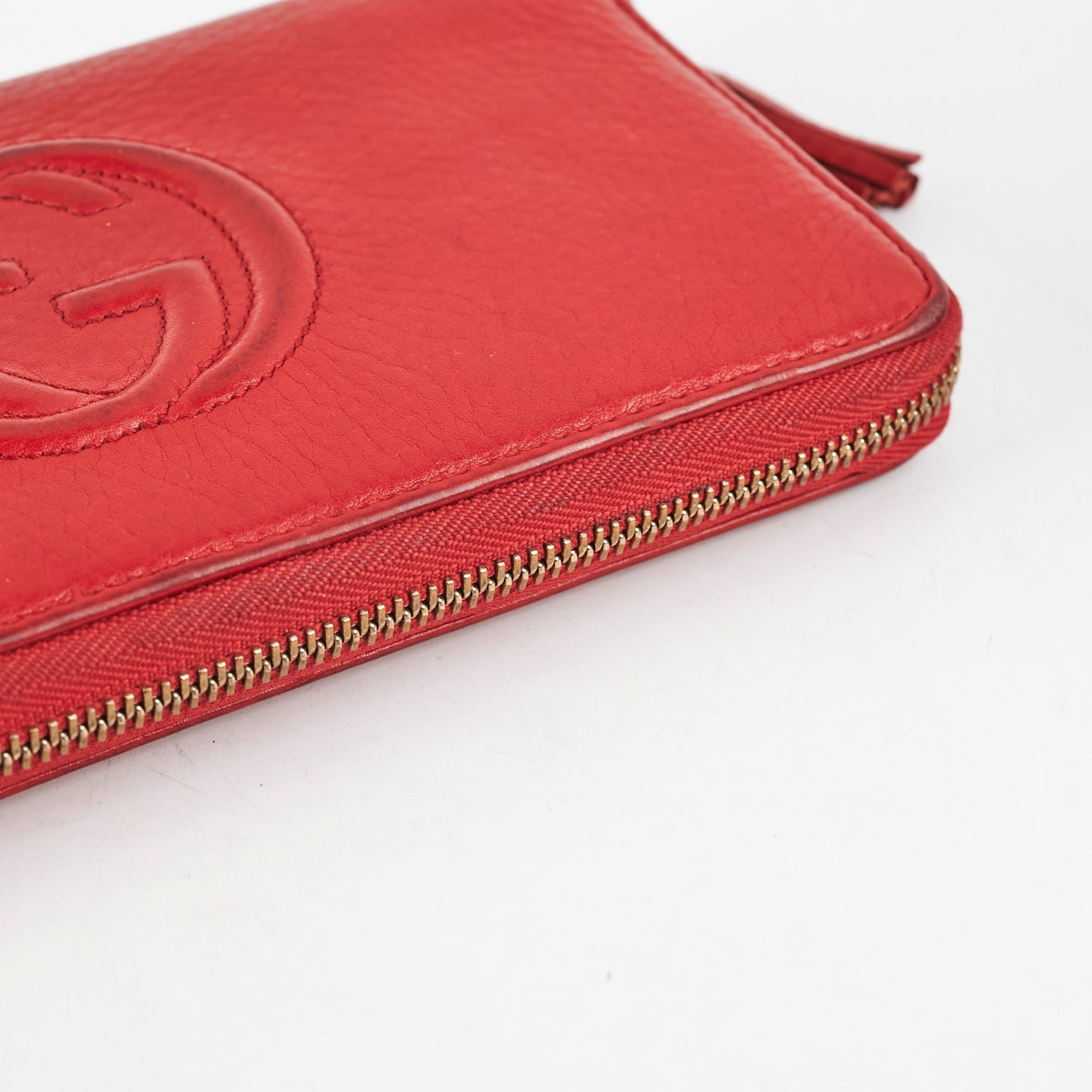 Gucci Zip Wallet Red