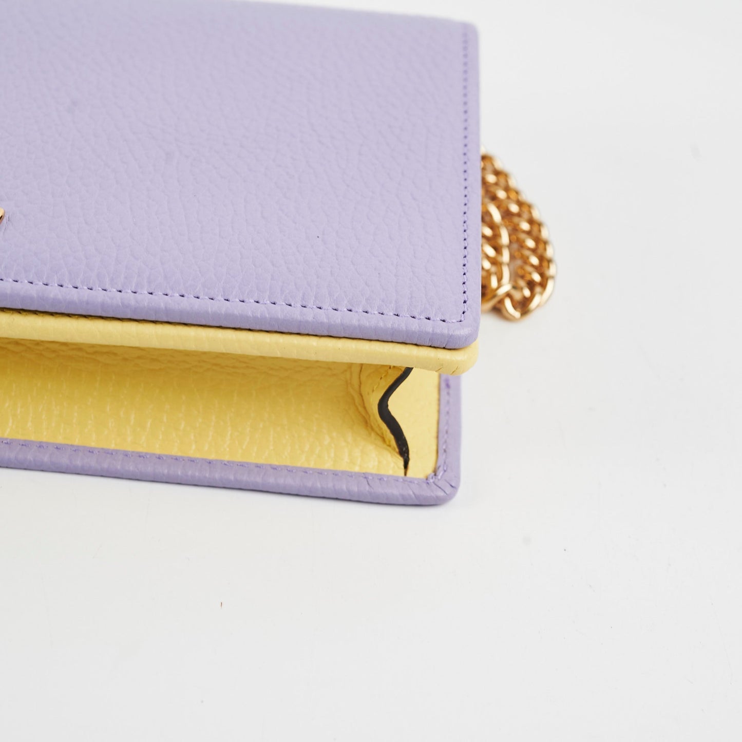 Gucci Marmont GG Wallet on Chain WOC Lilac/Yellow
