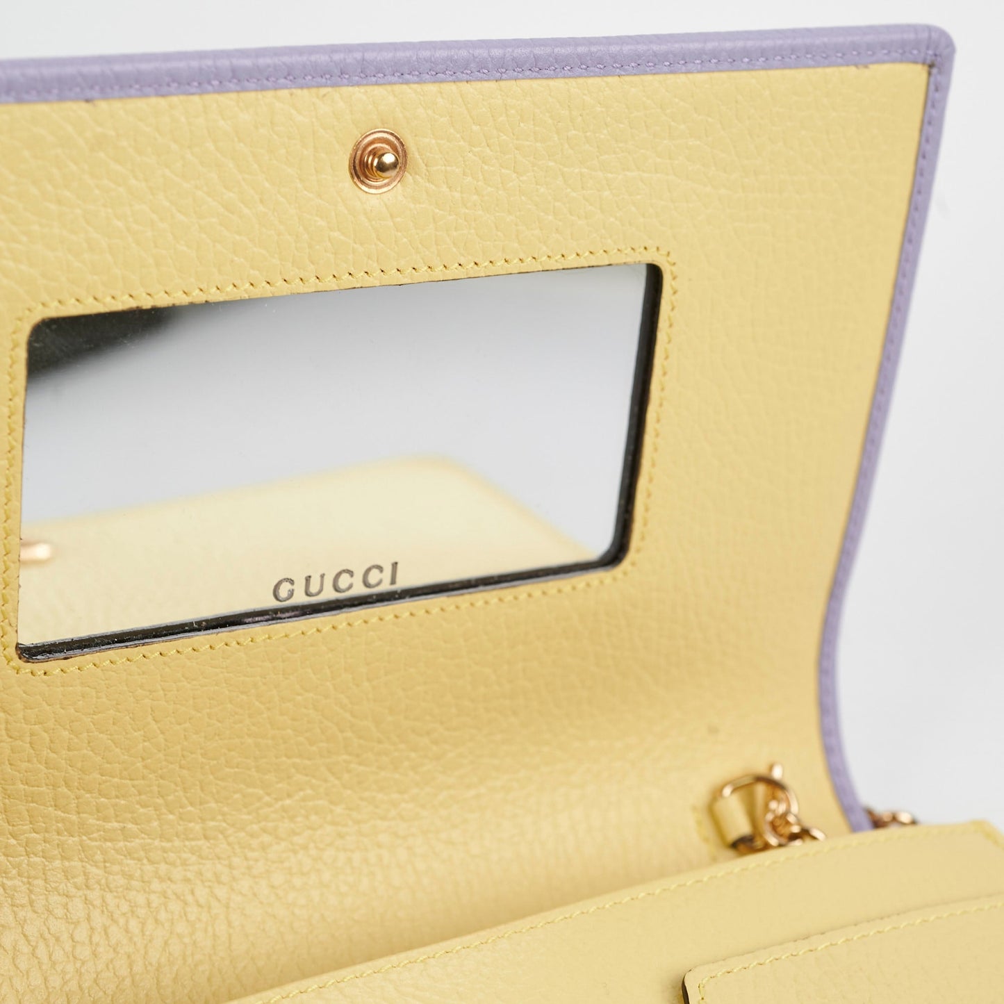 Gucci Marmont GG Wallet on Chain WOC Lilac/Yellow