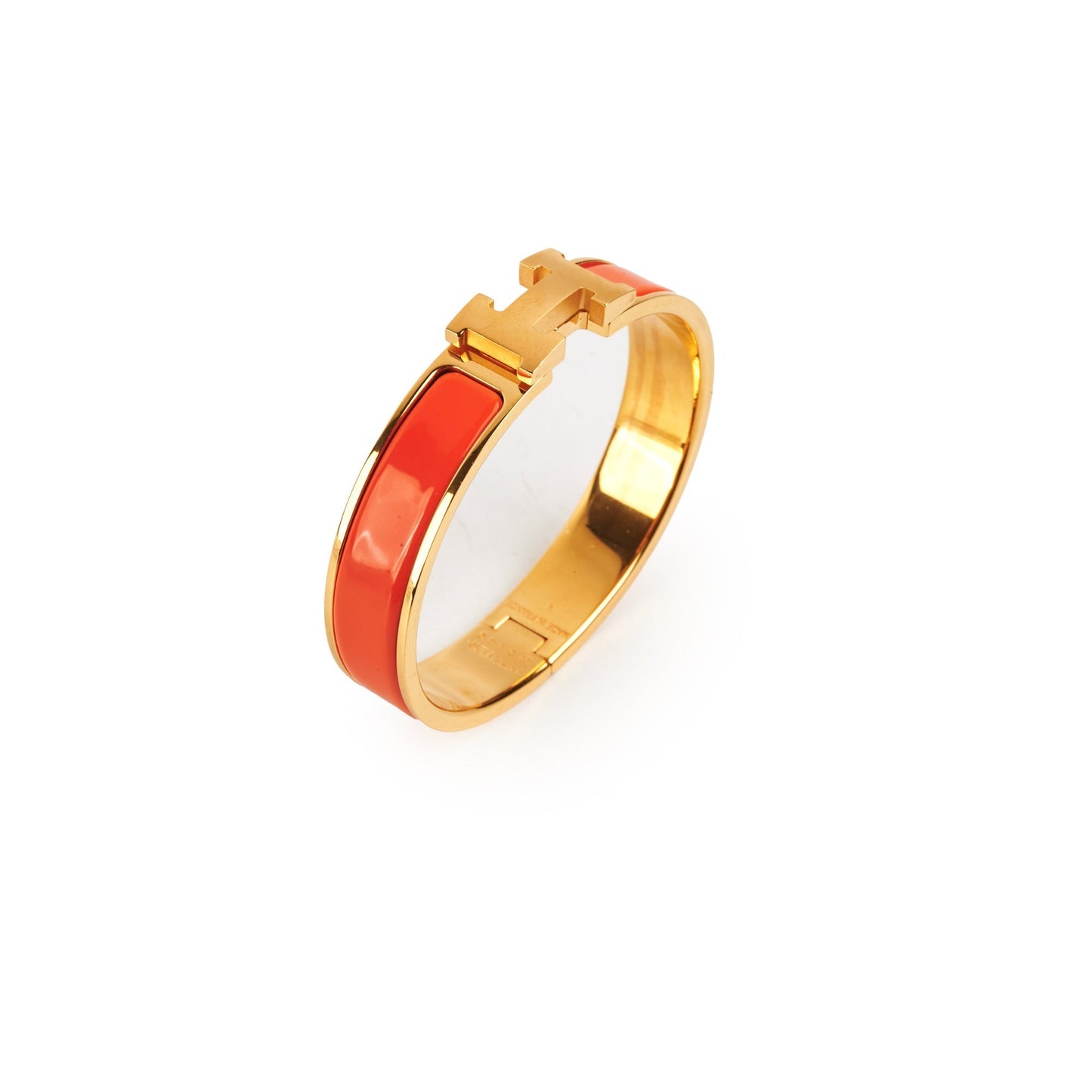 Hermes Clic H Bracelet Orange PM