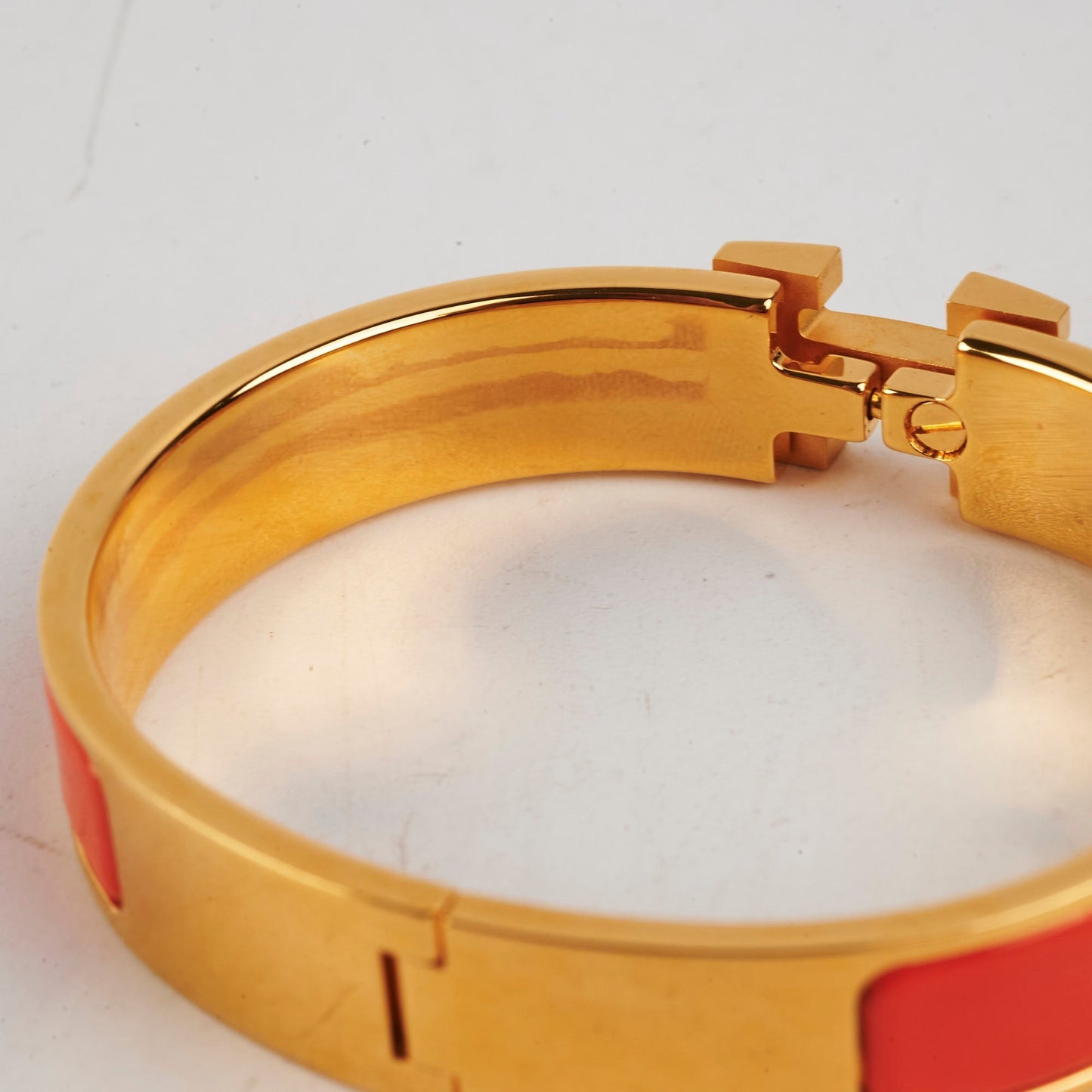 Hermes Clic H Bracelet Orange PM