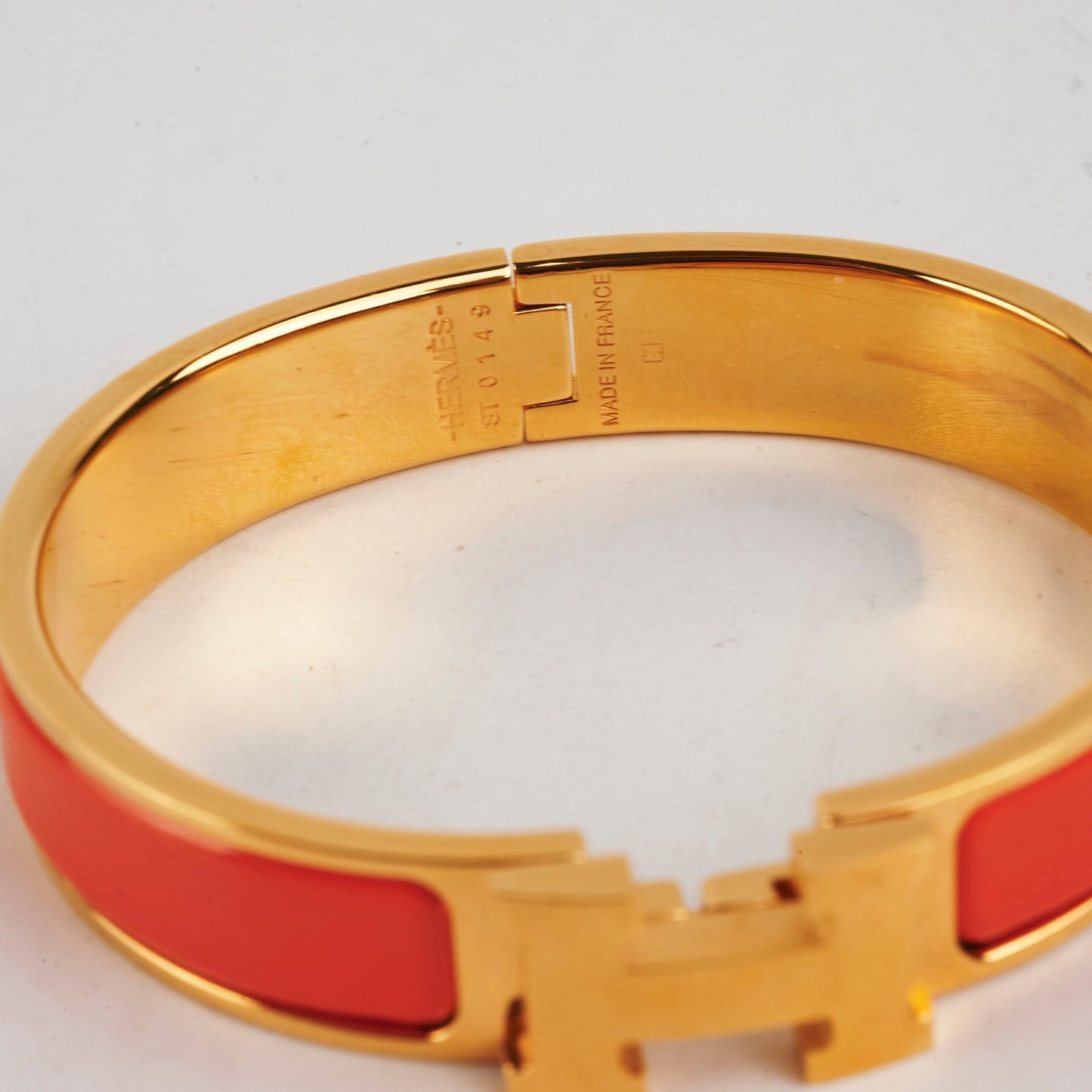 Hermes Clic H Bracelet Orange PM