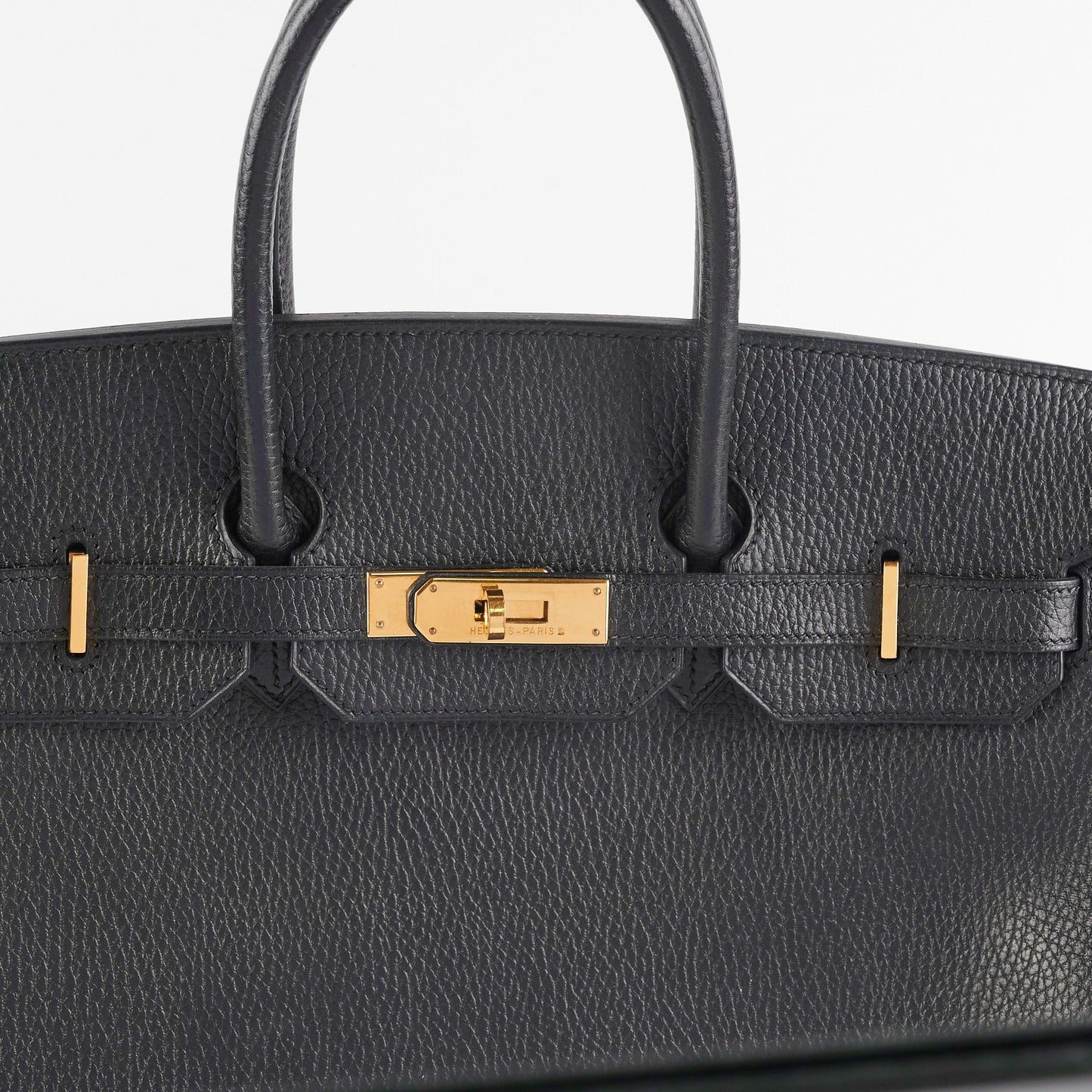 Hermes Birkin 35 Black Stamp A Square (1997)