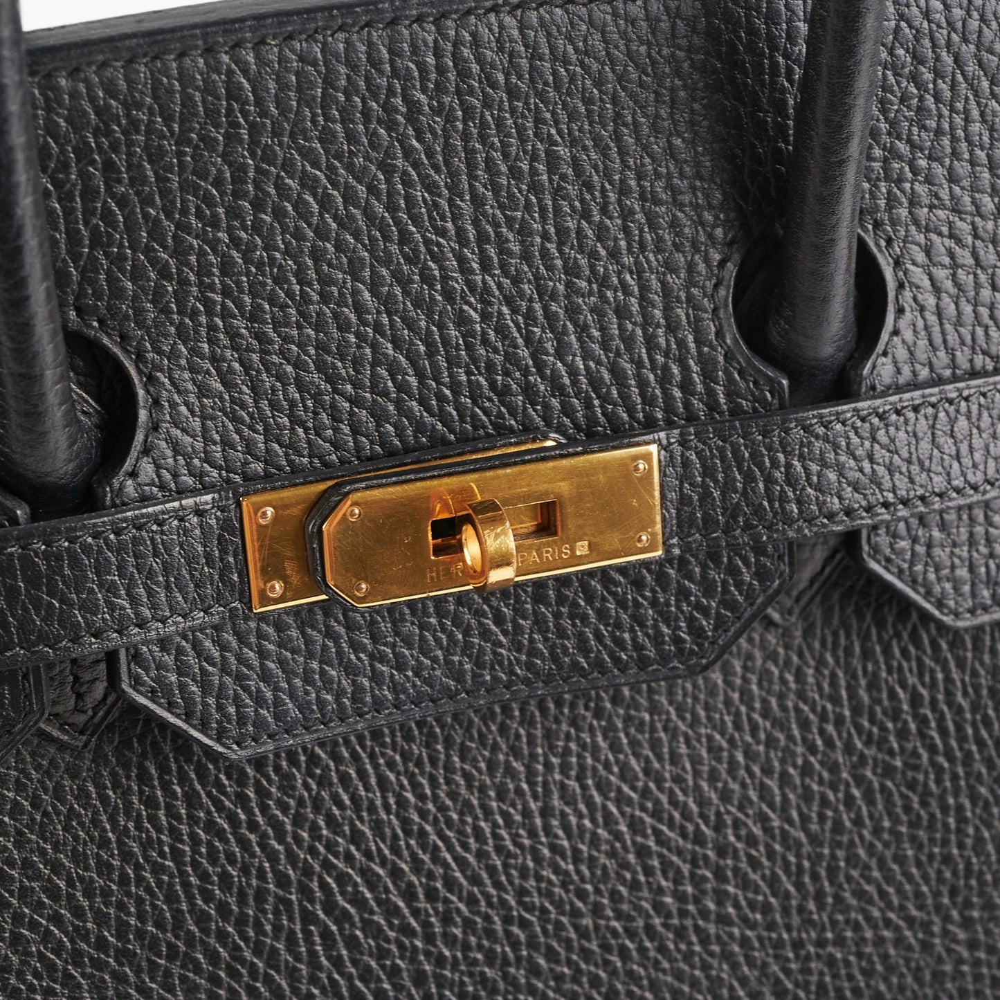 Hermes Birkin 35 Black Stamp A Square (1997)