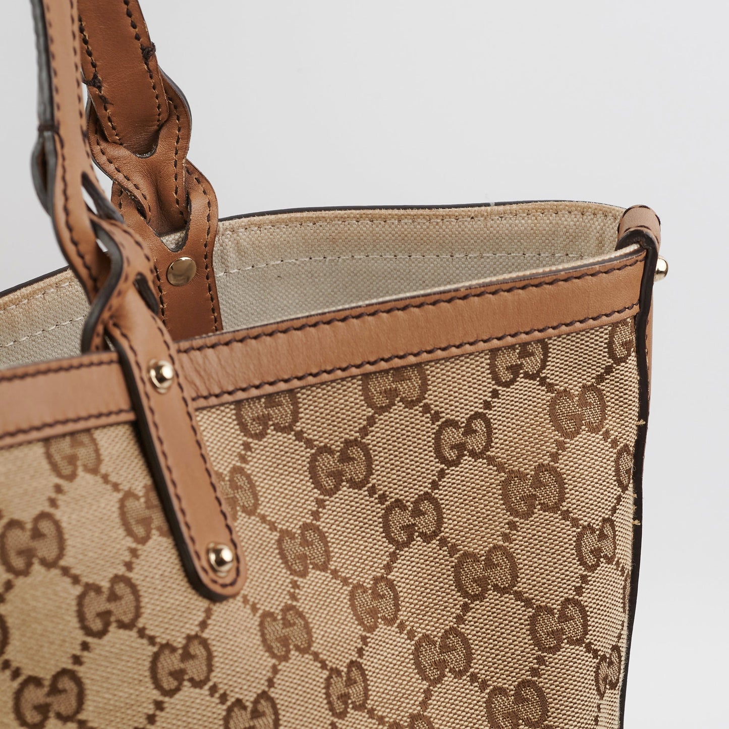 Gucci Craft Monogram Tote Bag