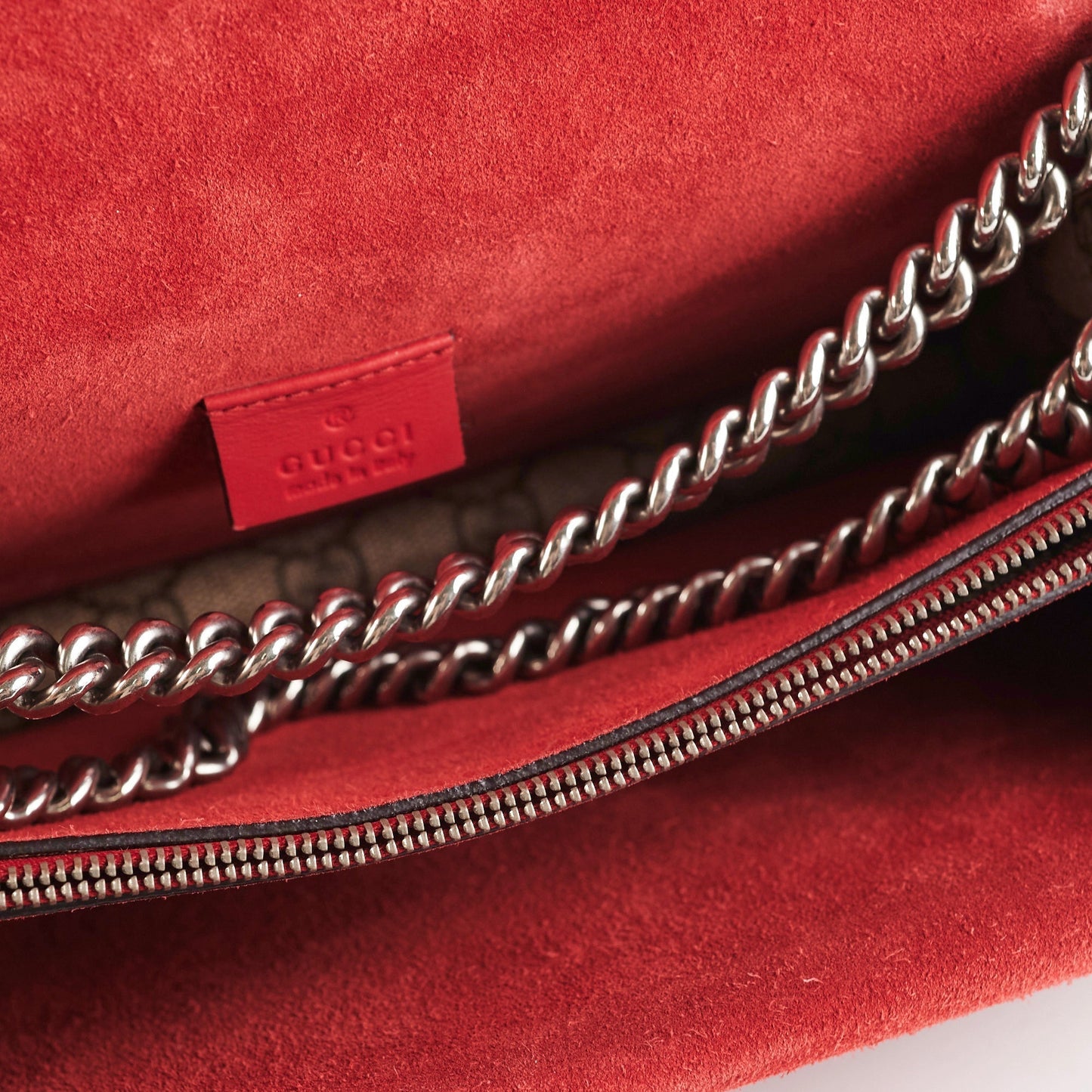 Gucci Small Dionysus Shoulder Bag Red