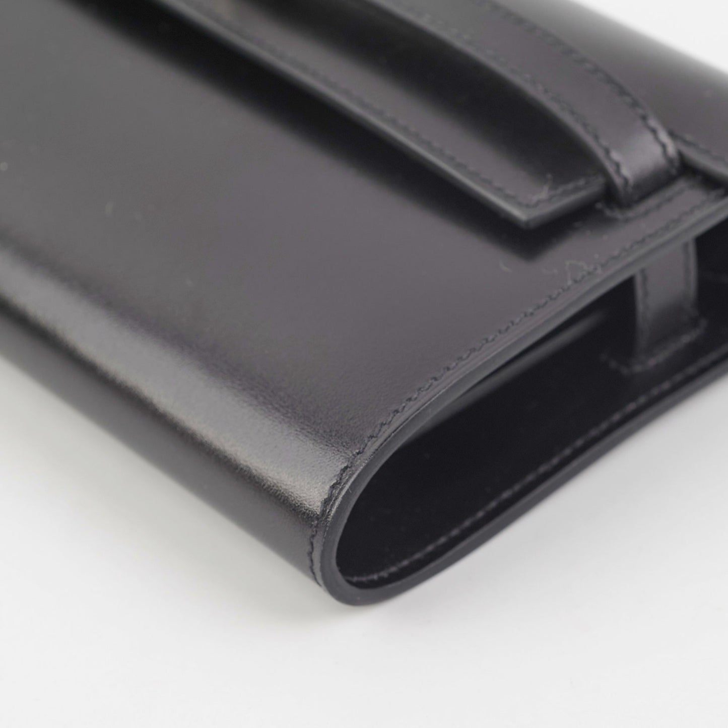 Hermes Kelly To Go Noir Box Calf