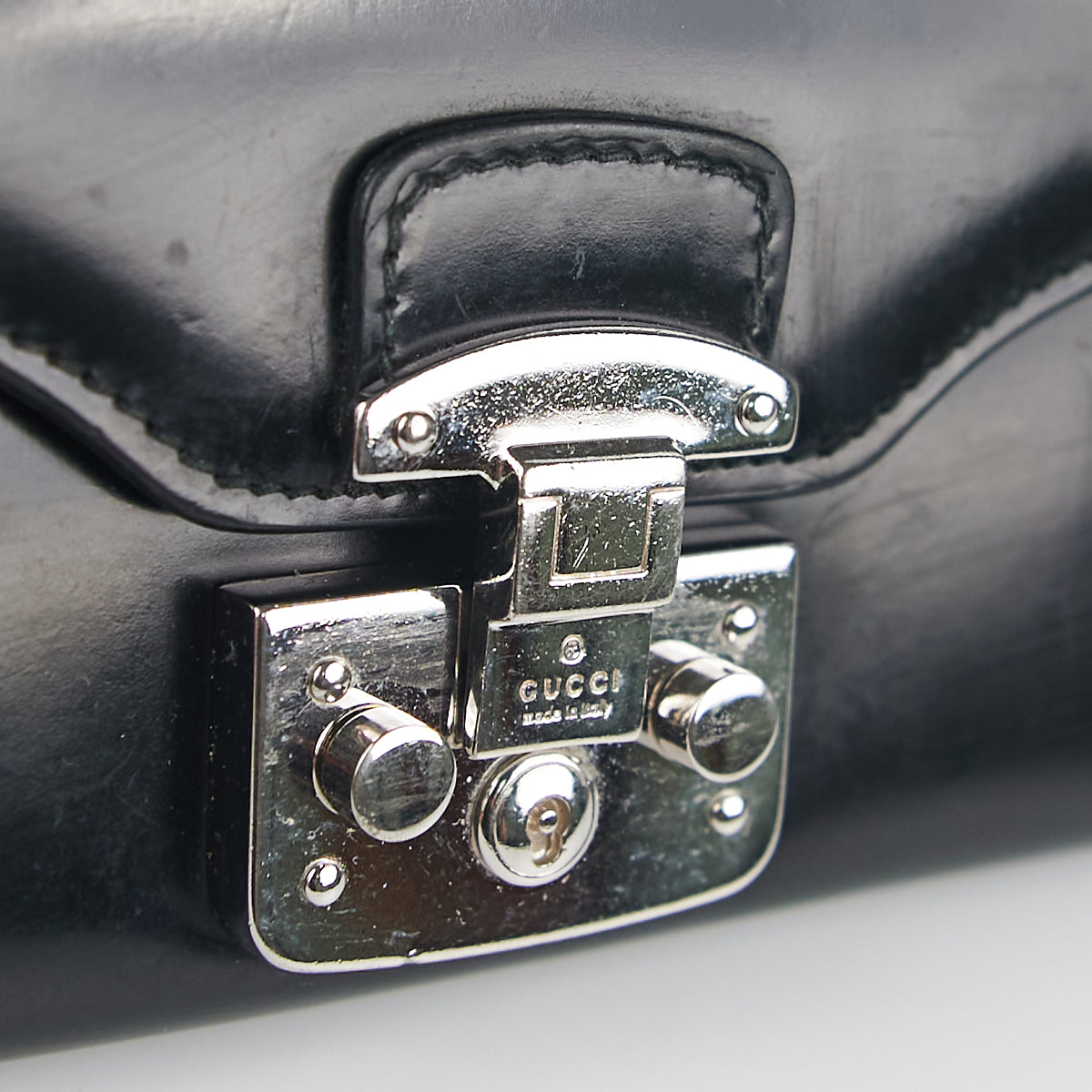 Gucci Lady Lock Wallet on Chain Black