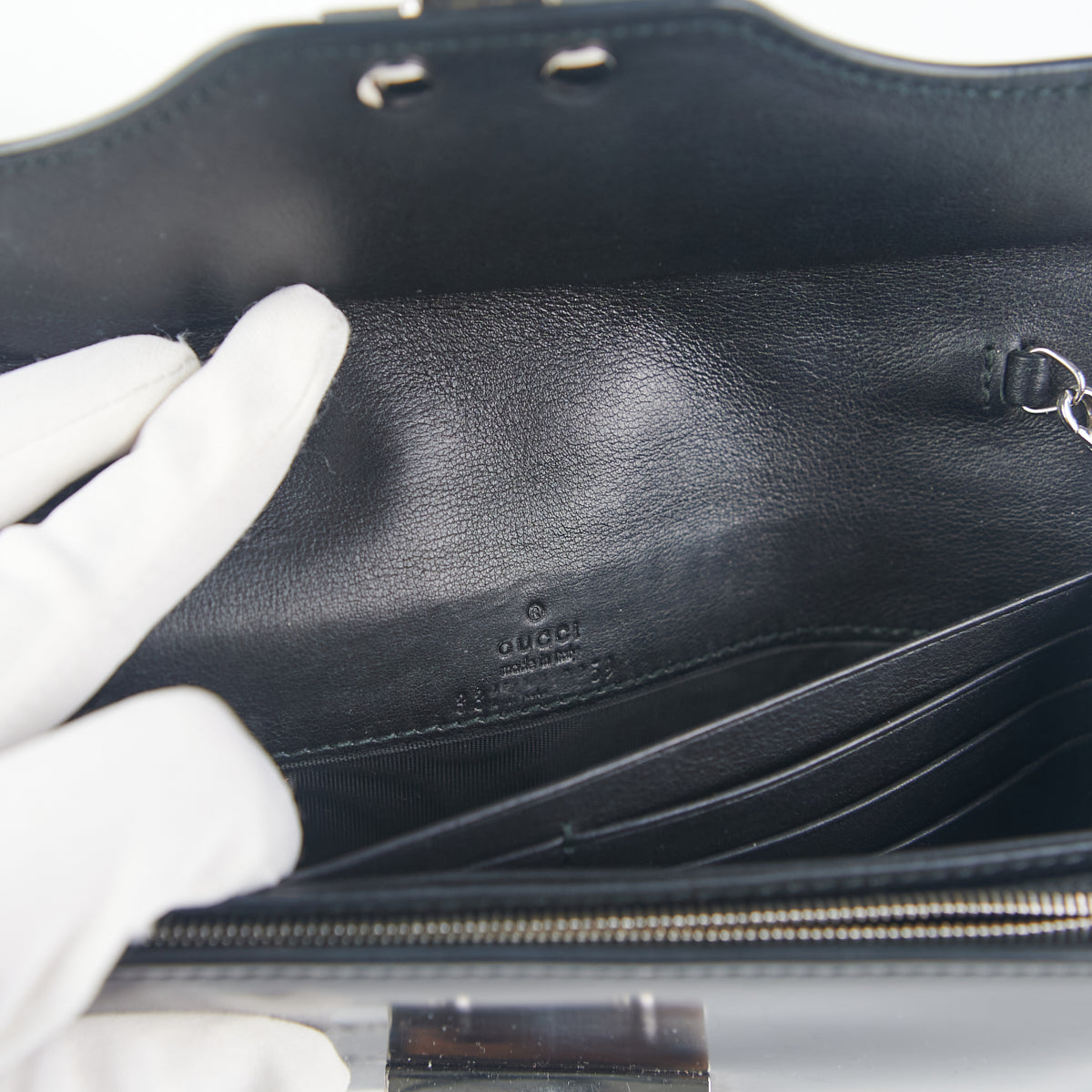 Gucci Lady Lock Wallet on Chain Black