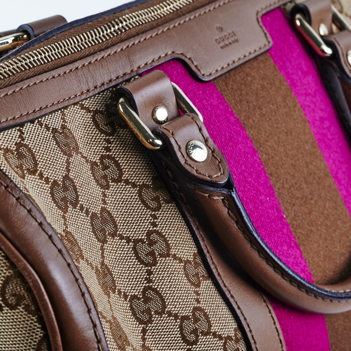 Gucci Boston Monogram Logo Bag