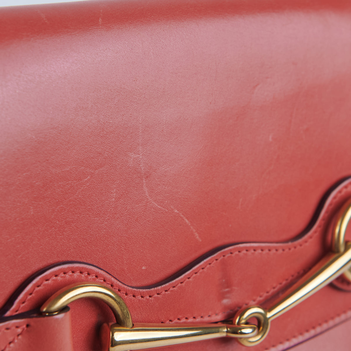 Gucci Horsebit Clutch Coral Pink