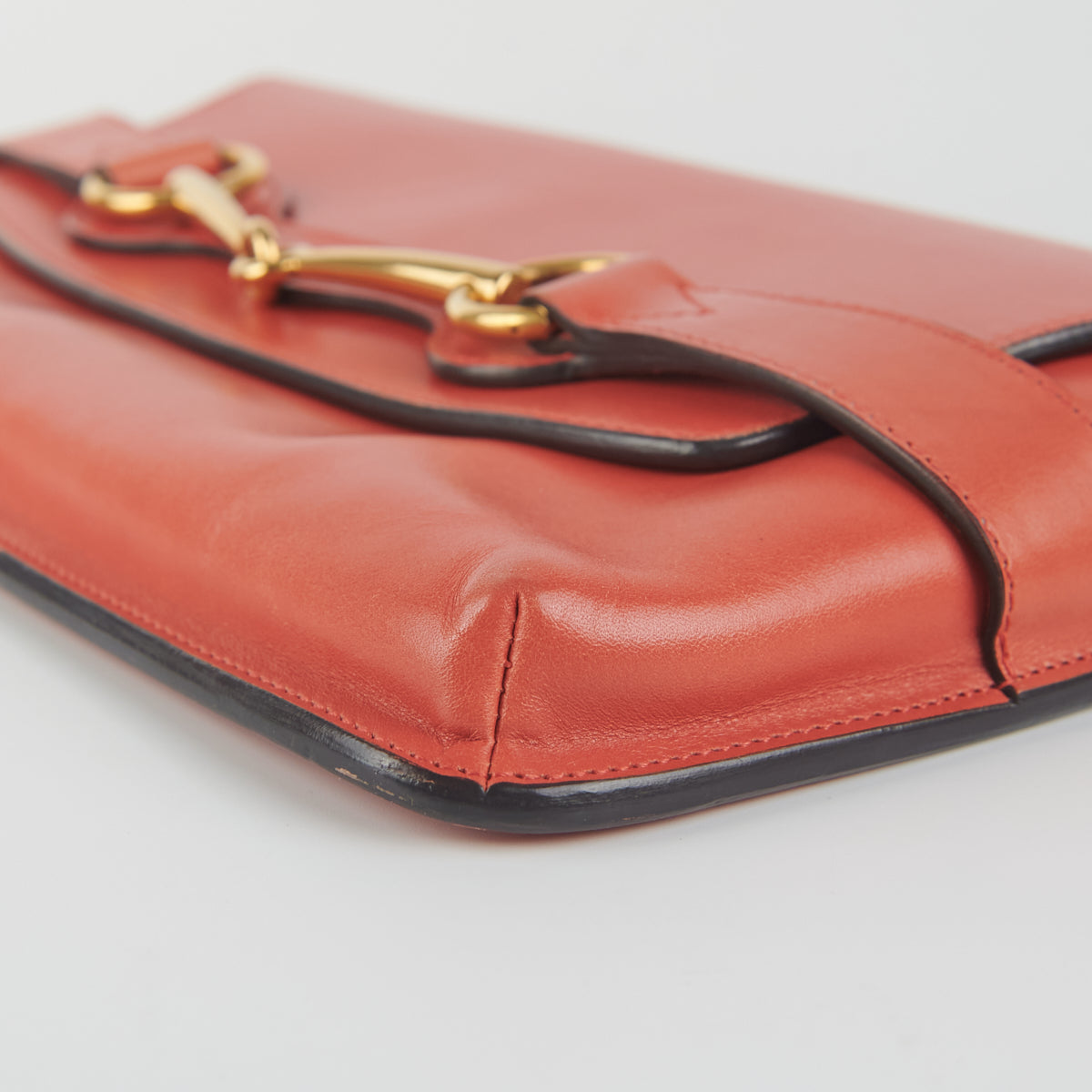 Gucci Horsebit Clutch Coral Pink