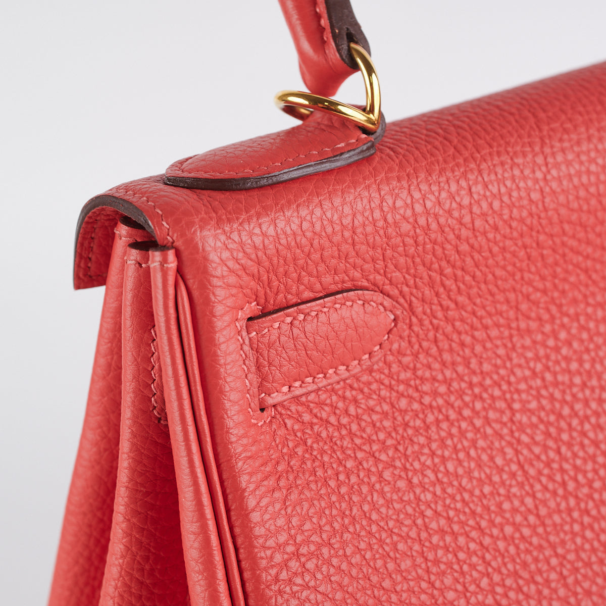 Hermes Kelly 28 Rouge Pivoine [R] - Stamp
