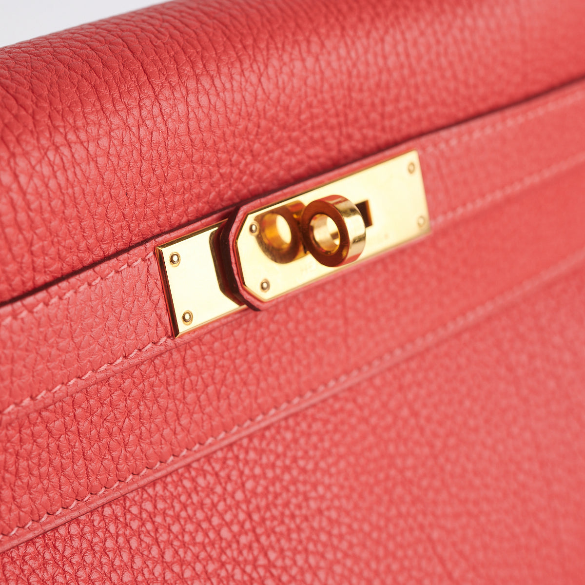 Hermes Kelly 28 Rouge Pivoine [R] - Stamp