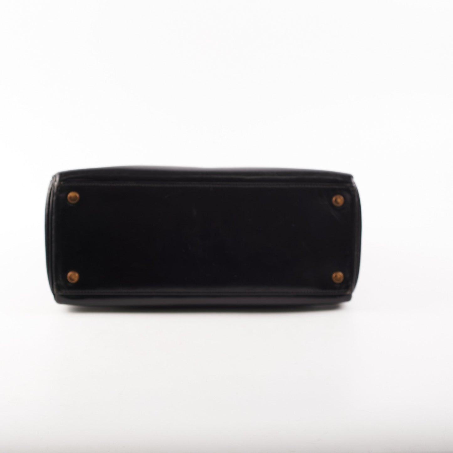 Hermes Kelly 28 Retourne Vintage Box Black Stamp R (1962)