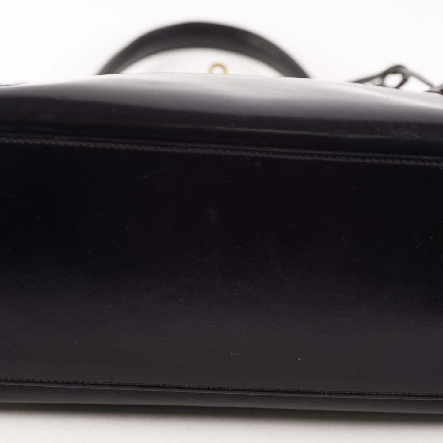 Hermes Kelly 28 Retourne Vintage Box Black Stamp R (1962)