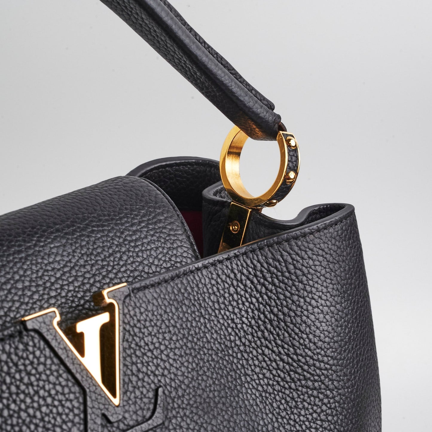 Louis Vuitton Capucines MM Black Bag
