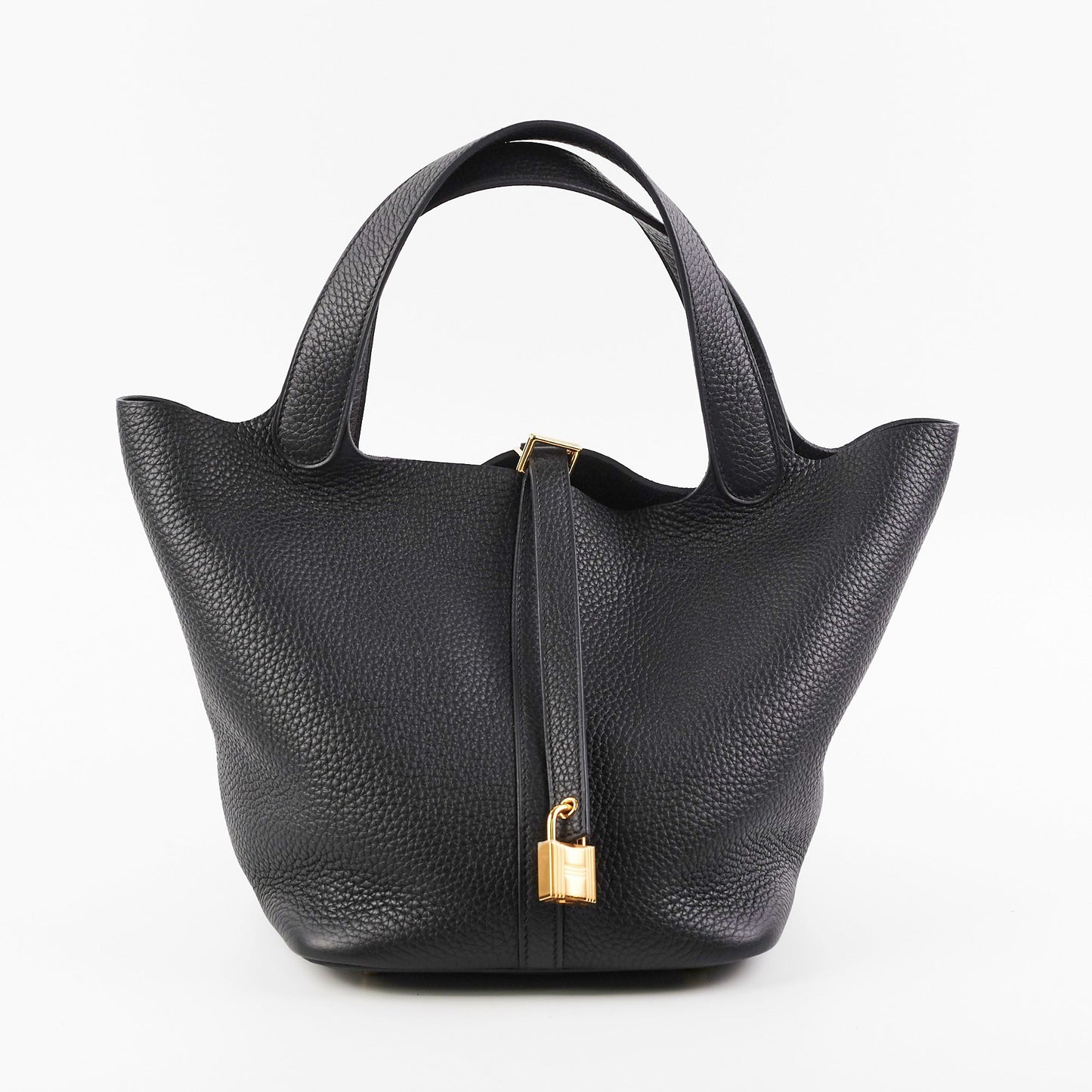 Hermes Picotin 22 Clemence Black B Stamp (2023)
