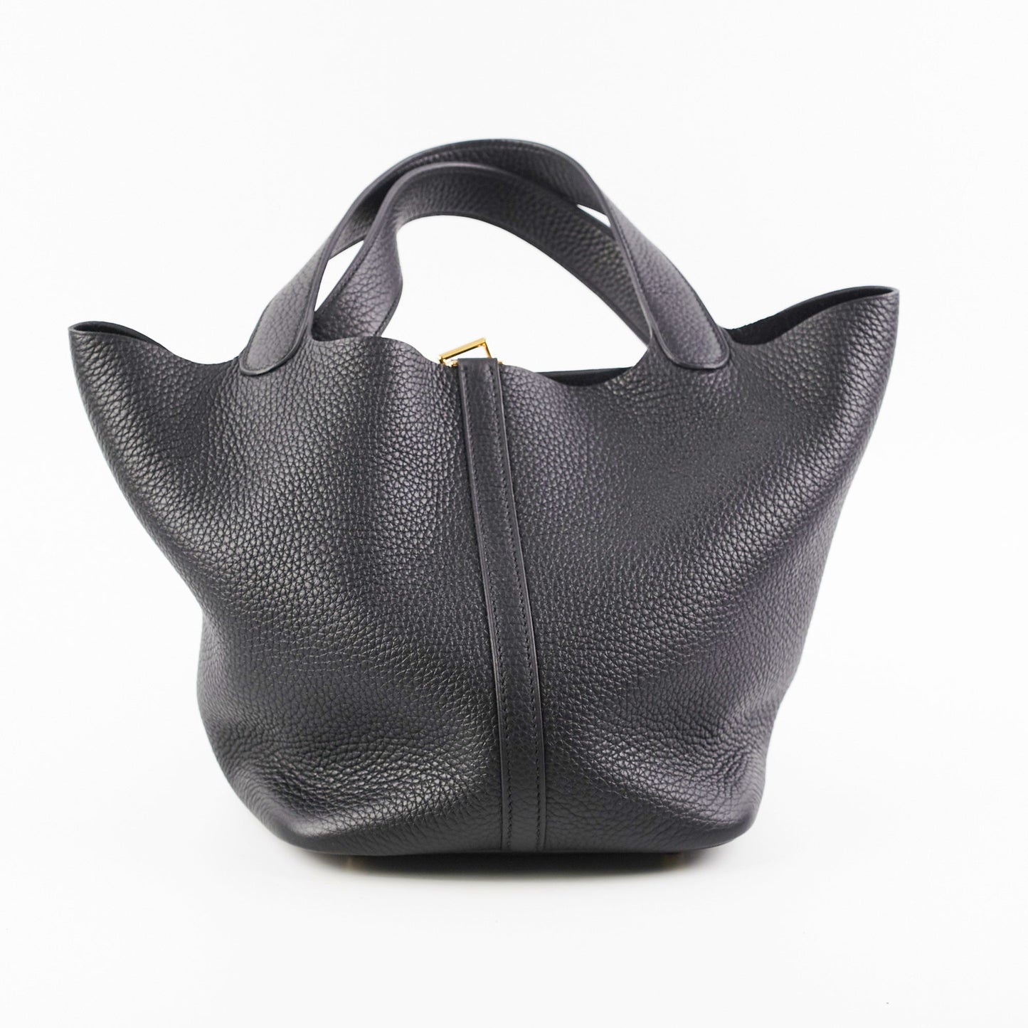Hermes Picotin 22 Clemence Black B Stamp (2023)