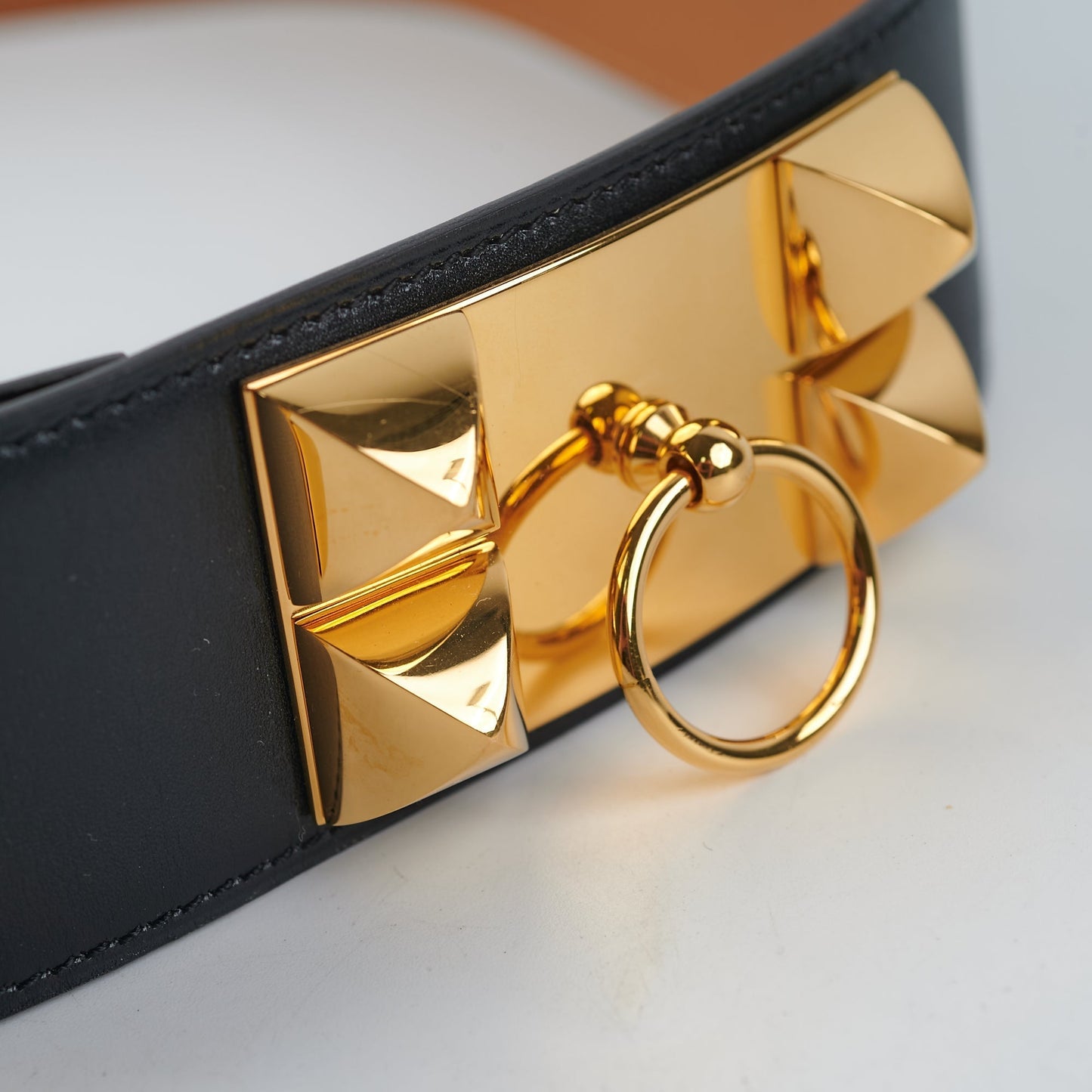 Hermes CDC Collier de Chien Black Size 80 Belt