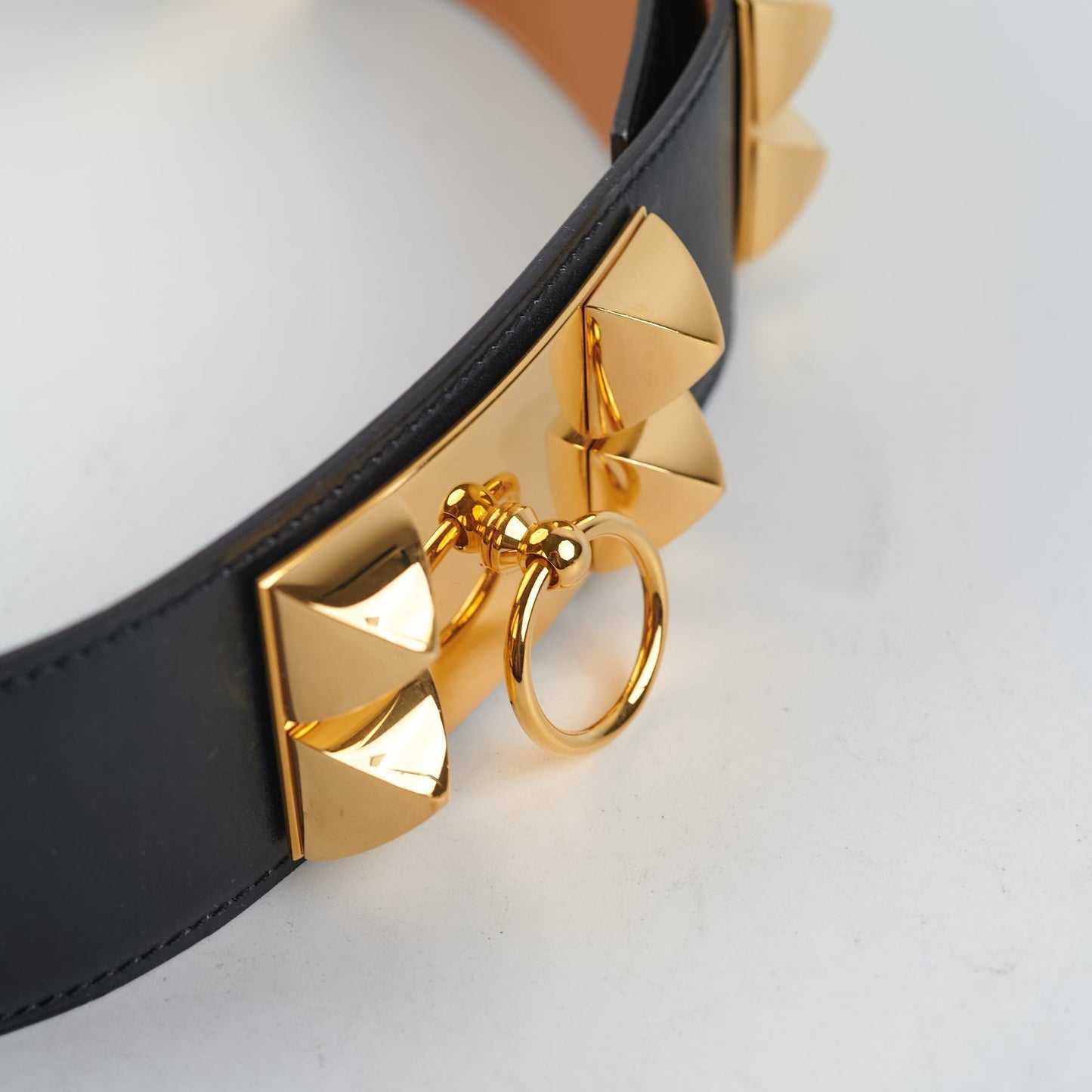 Hermes CDC Collier de Chien Black Size 80 Belt