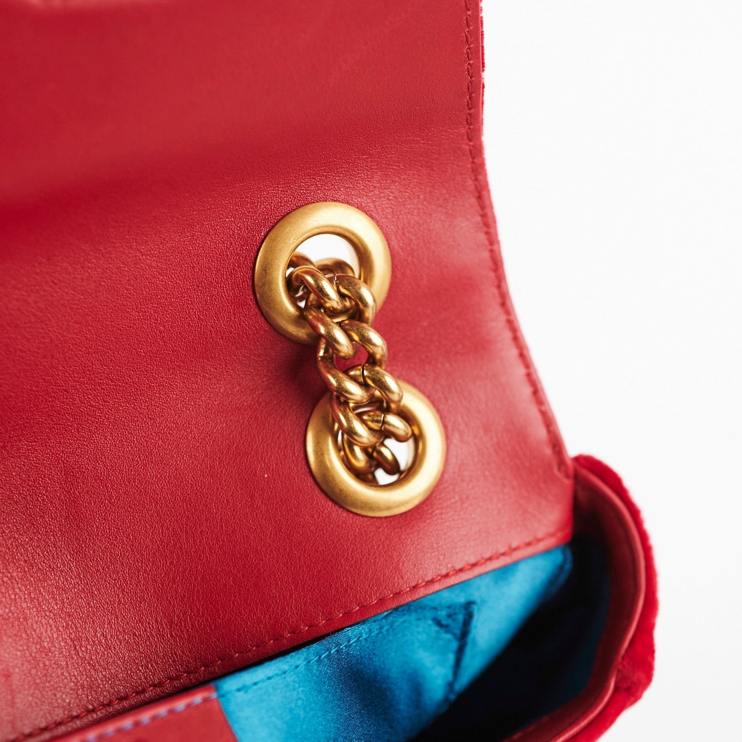 Gucci Mini Marmont Velvet Red