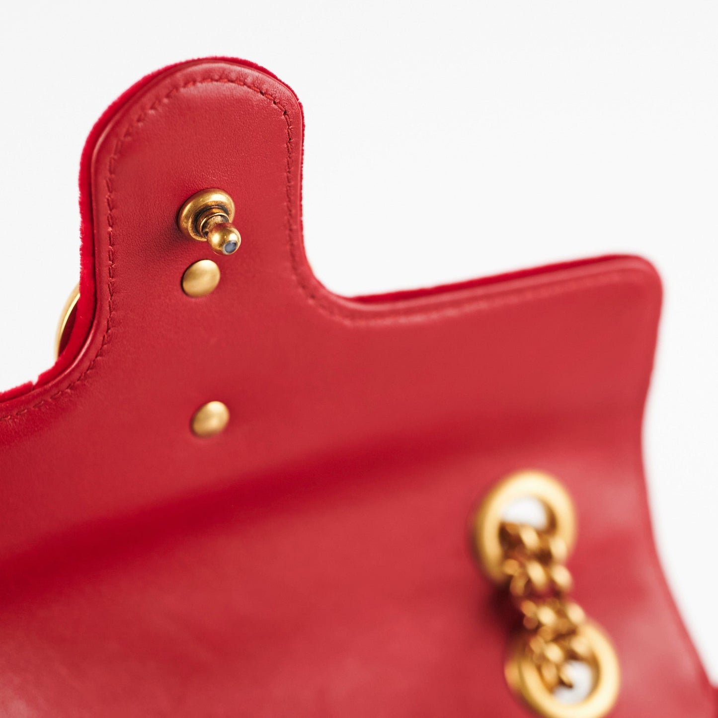 Gucci Mini Marmont Velvet Red