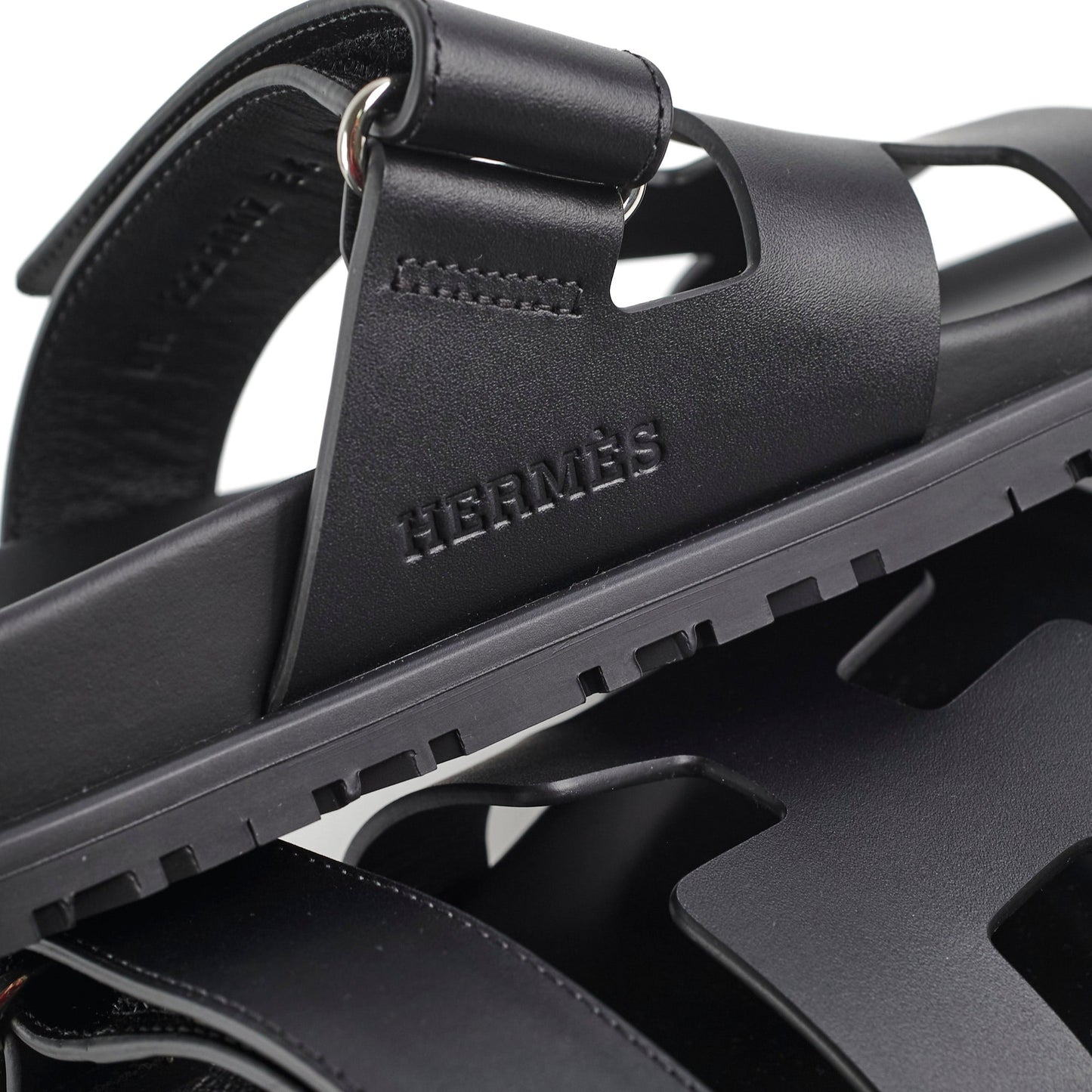 Hermes Chypre Sandals Size 36 Noir