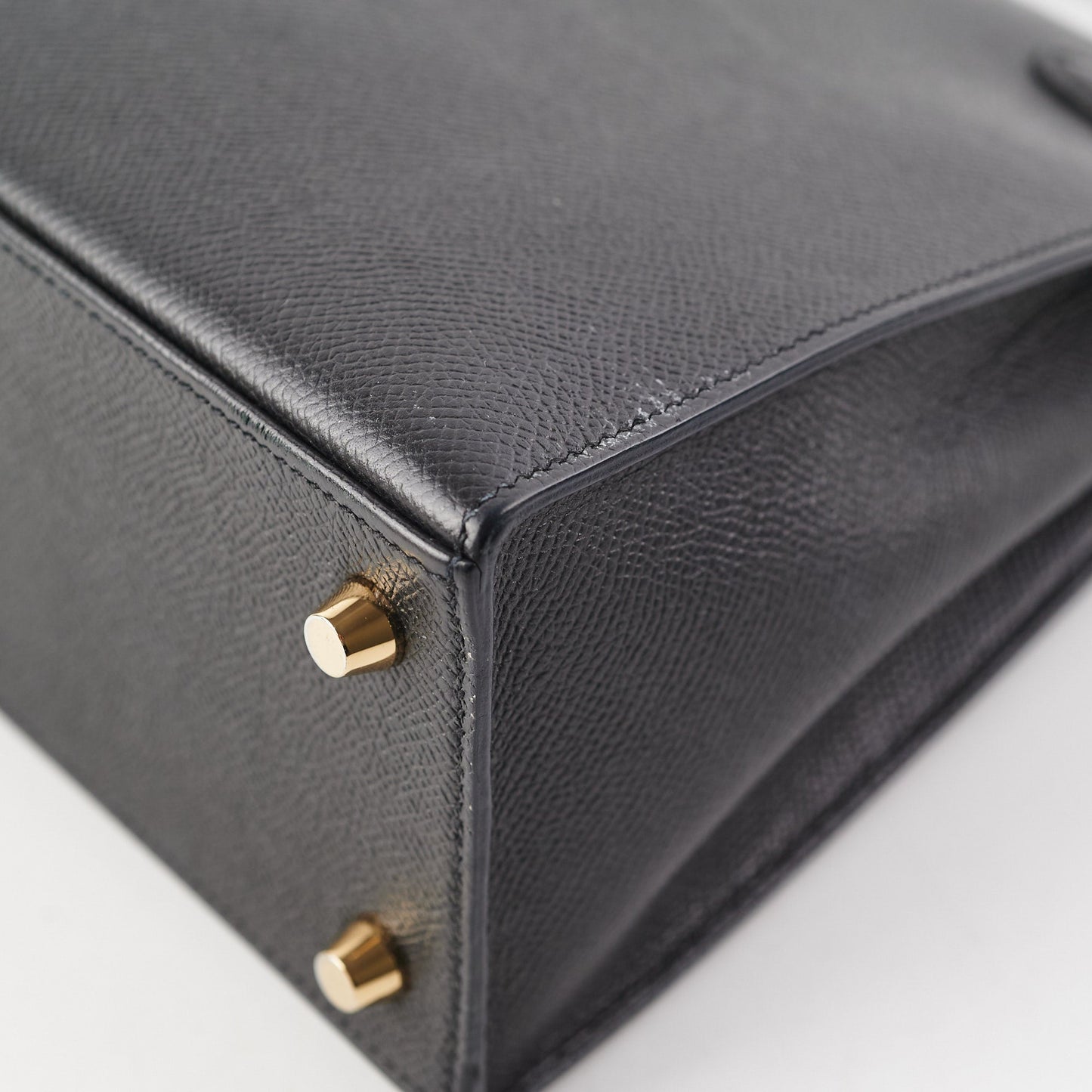 Hermes Kelly 25 Epsom Noir Stamp X