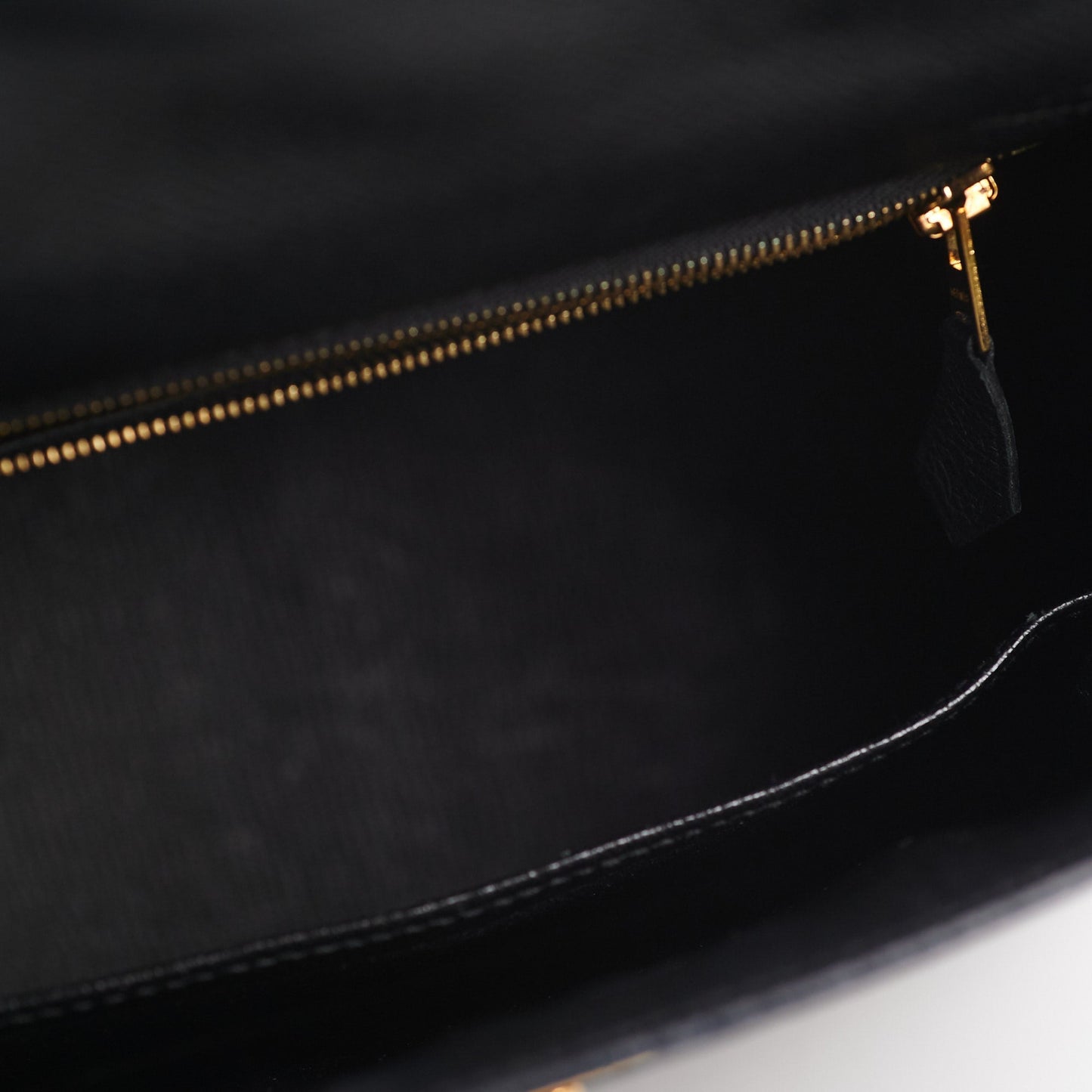 Hermes Kelly 25 Epsom Noir Stamp X
