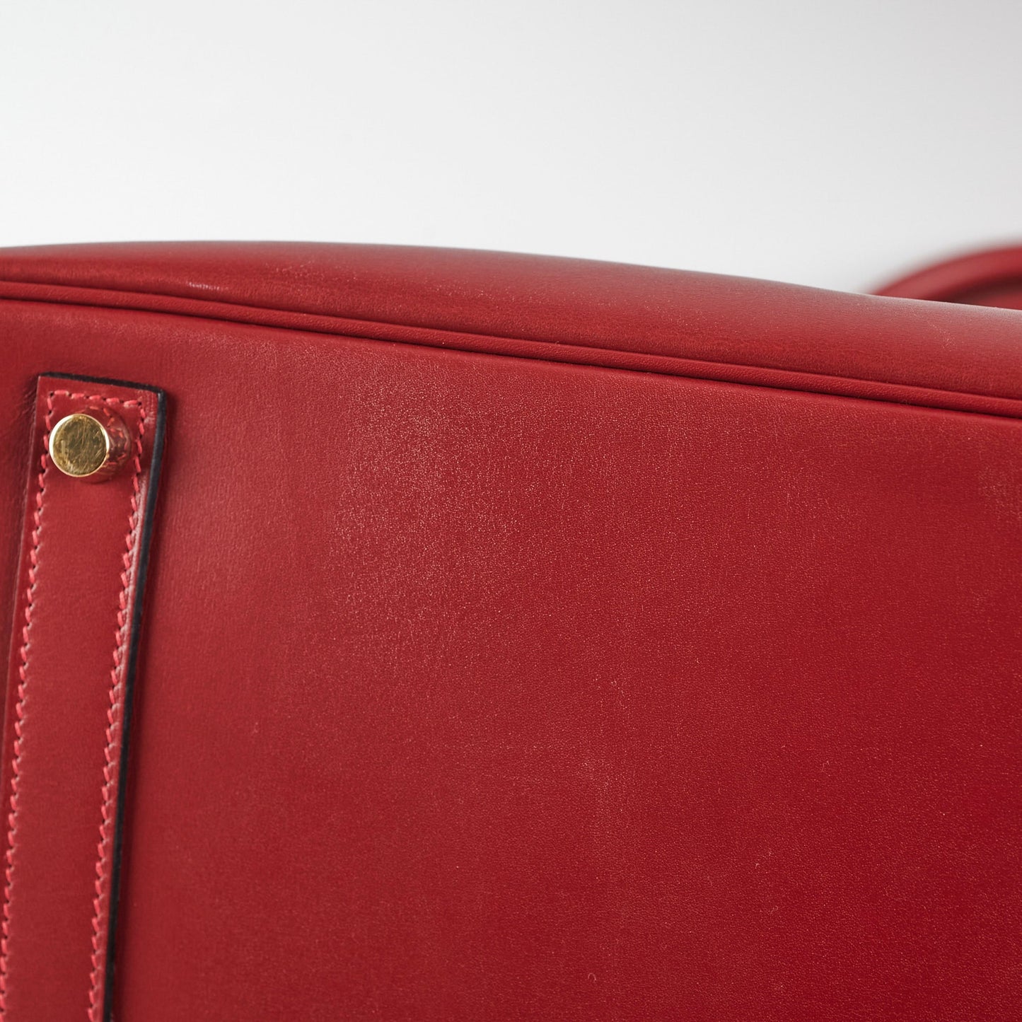 Hermes Birkin 35 Red - I Square Stamp 2005