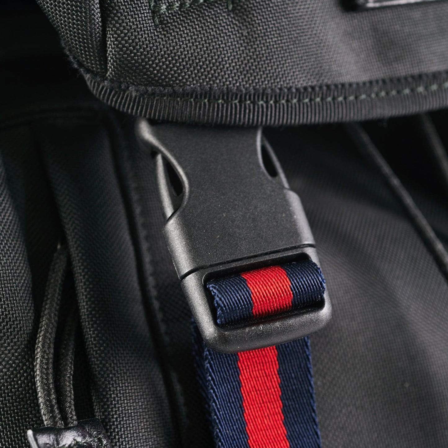 Gucci Techco Black Canvas Backpack