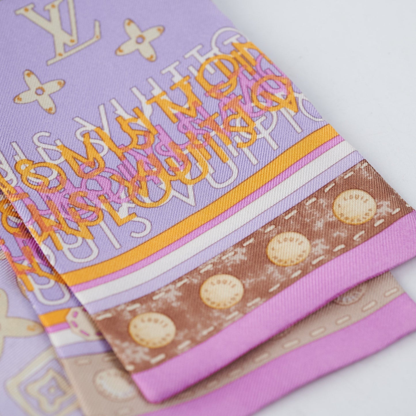 Louis Vuitton Bandeau Twilly Silk Purple