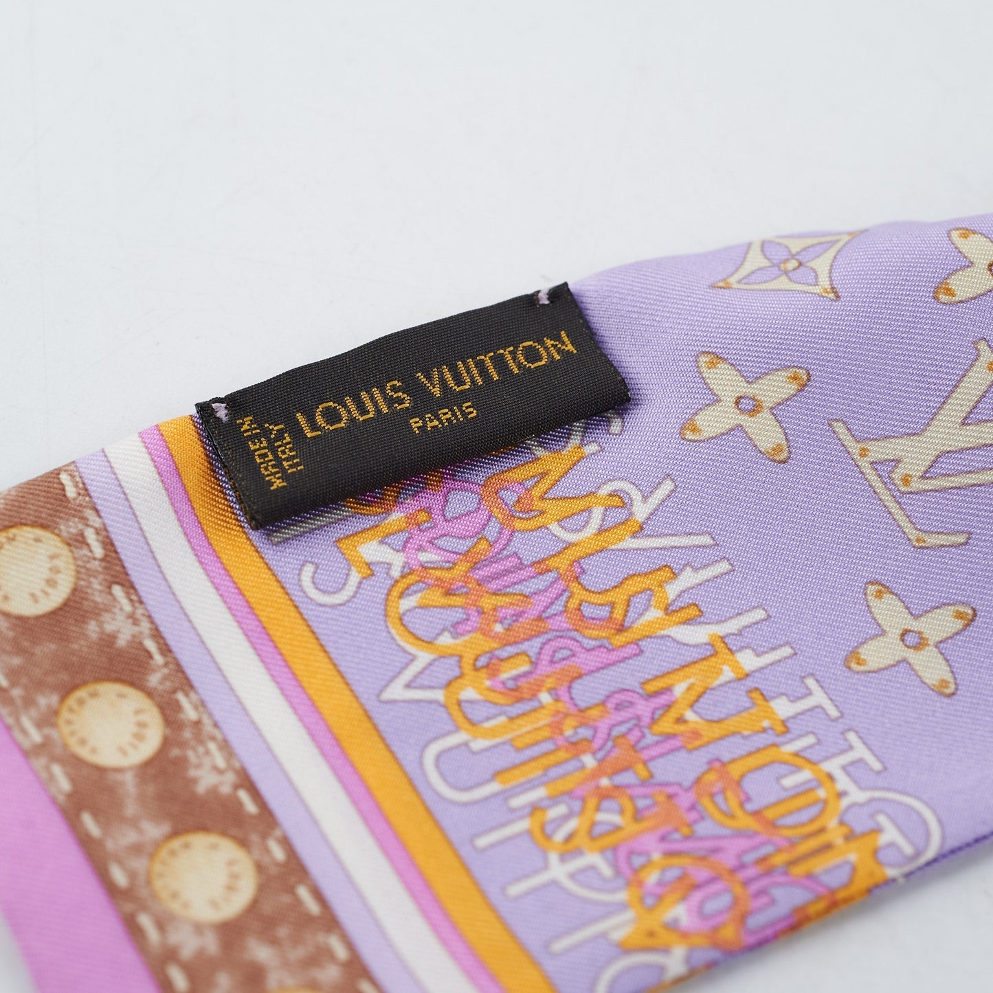 Louis Vuitton Bandeau Twilly Silk Purple