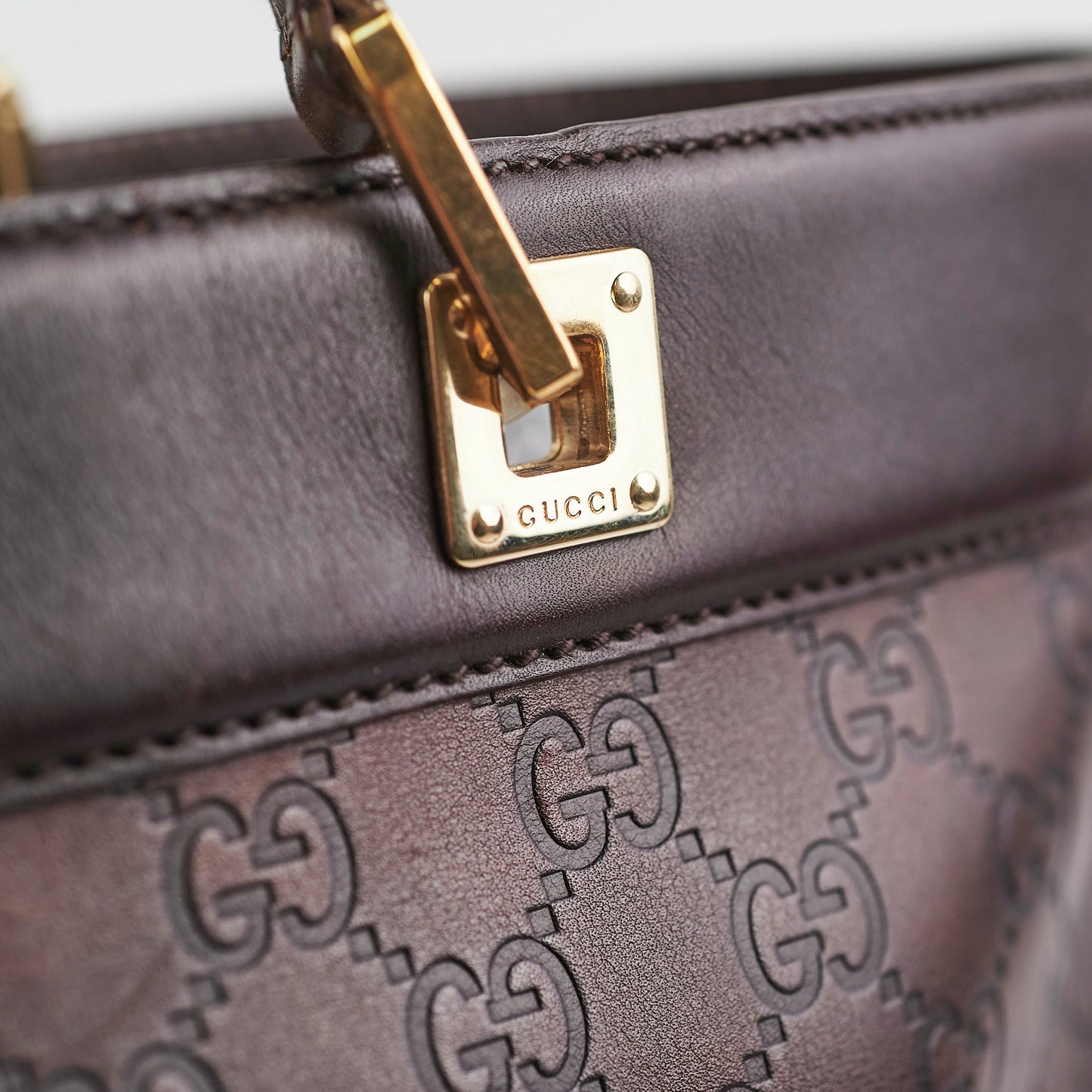 Gucci Guccissima Monogram Brown Tote Bag